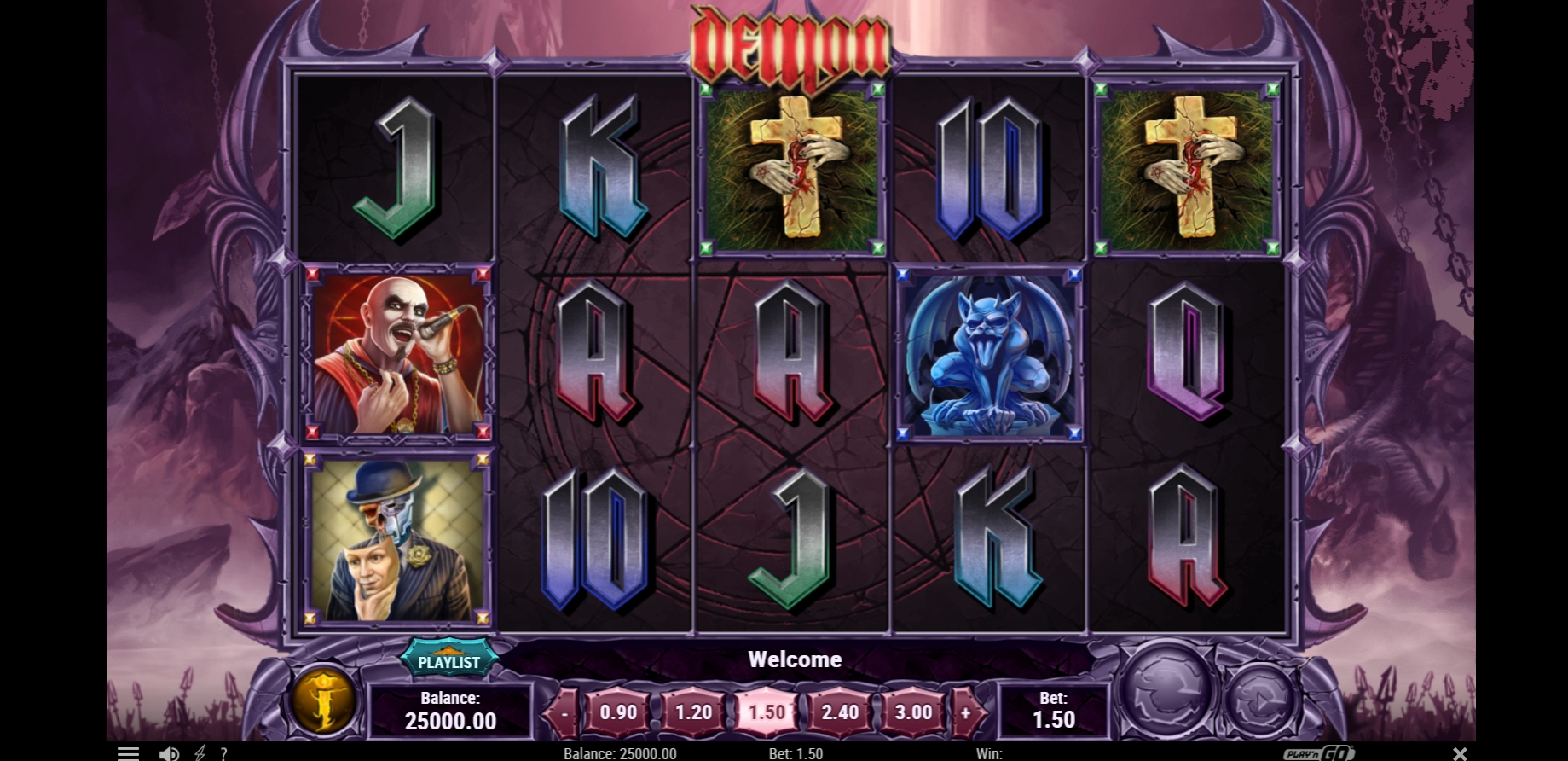 Reels in Demon Slot Game by Playn GO