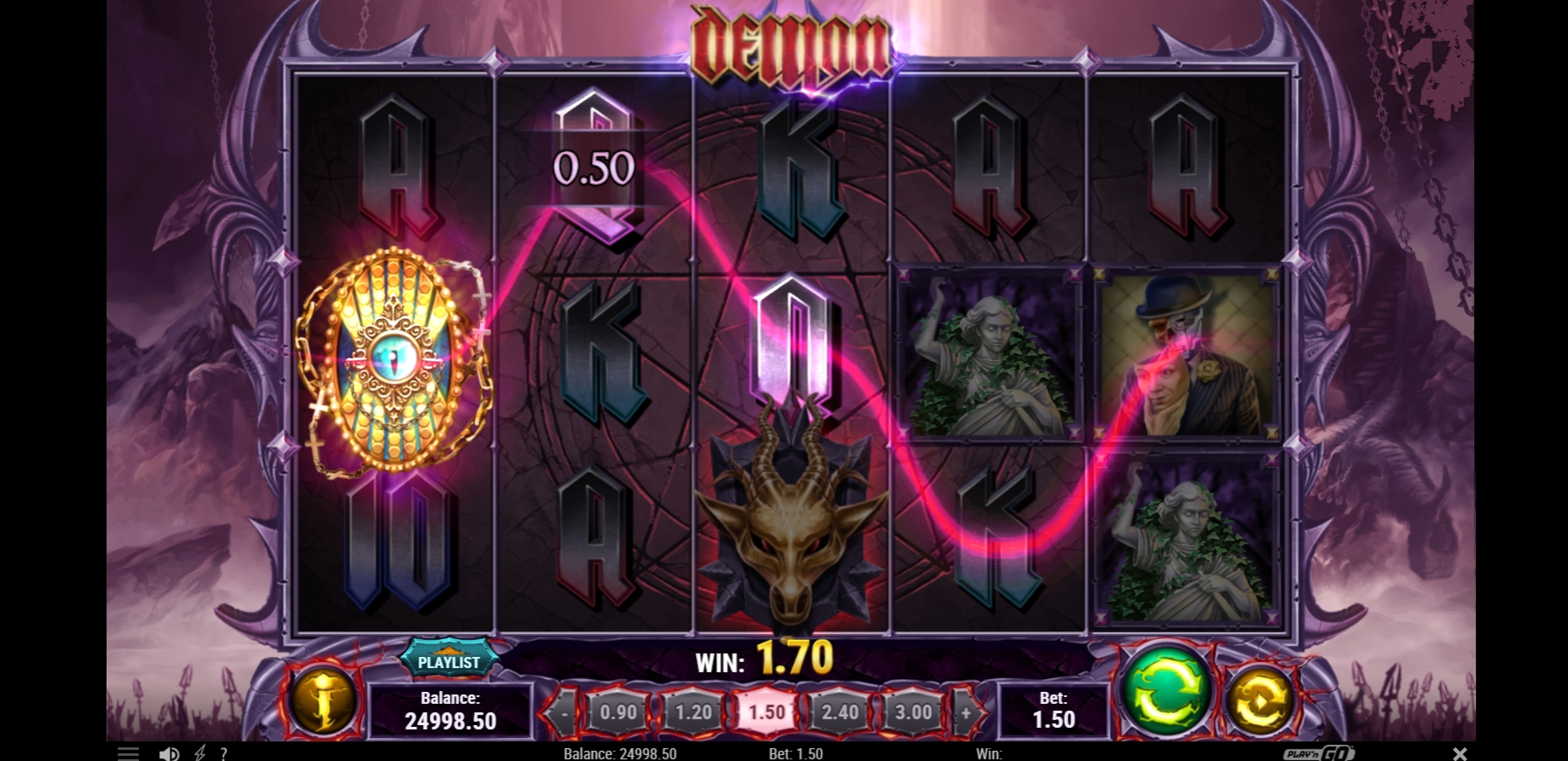 Win Money in Demon Free Slot Game by Playn GO