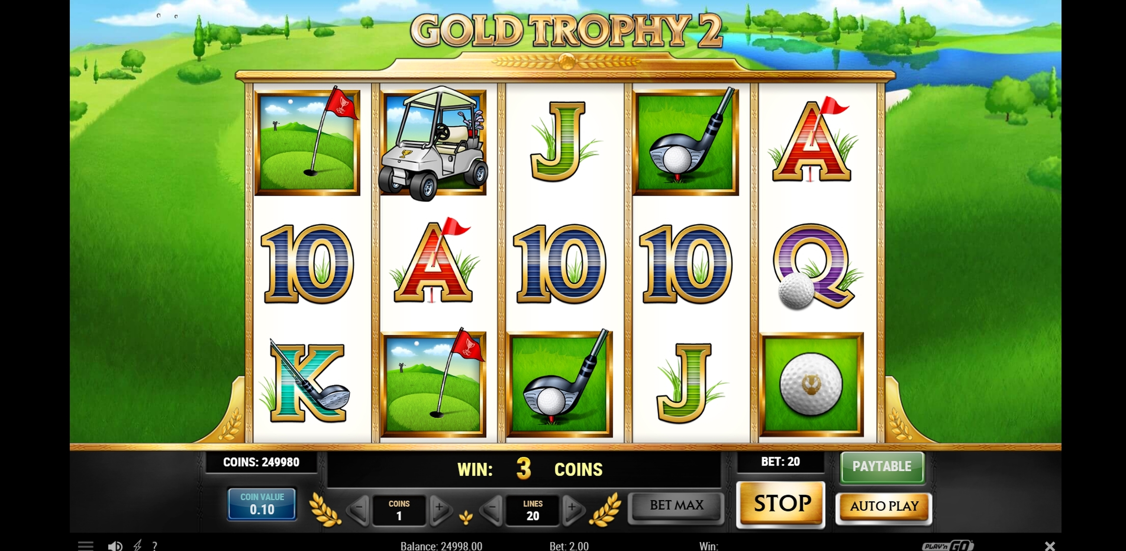 Win Money in Gold Trophy 2 Free Slot Game by Playn GO