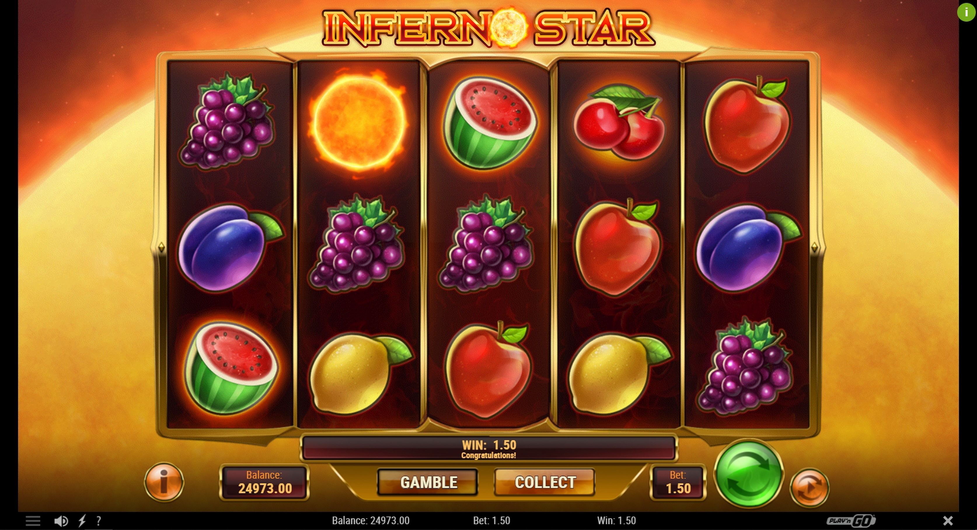 Win Money in Inferno Star Free Slot Game by Playn GO