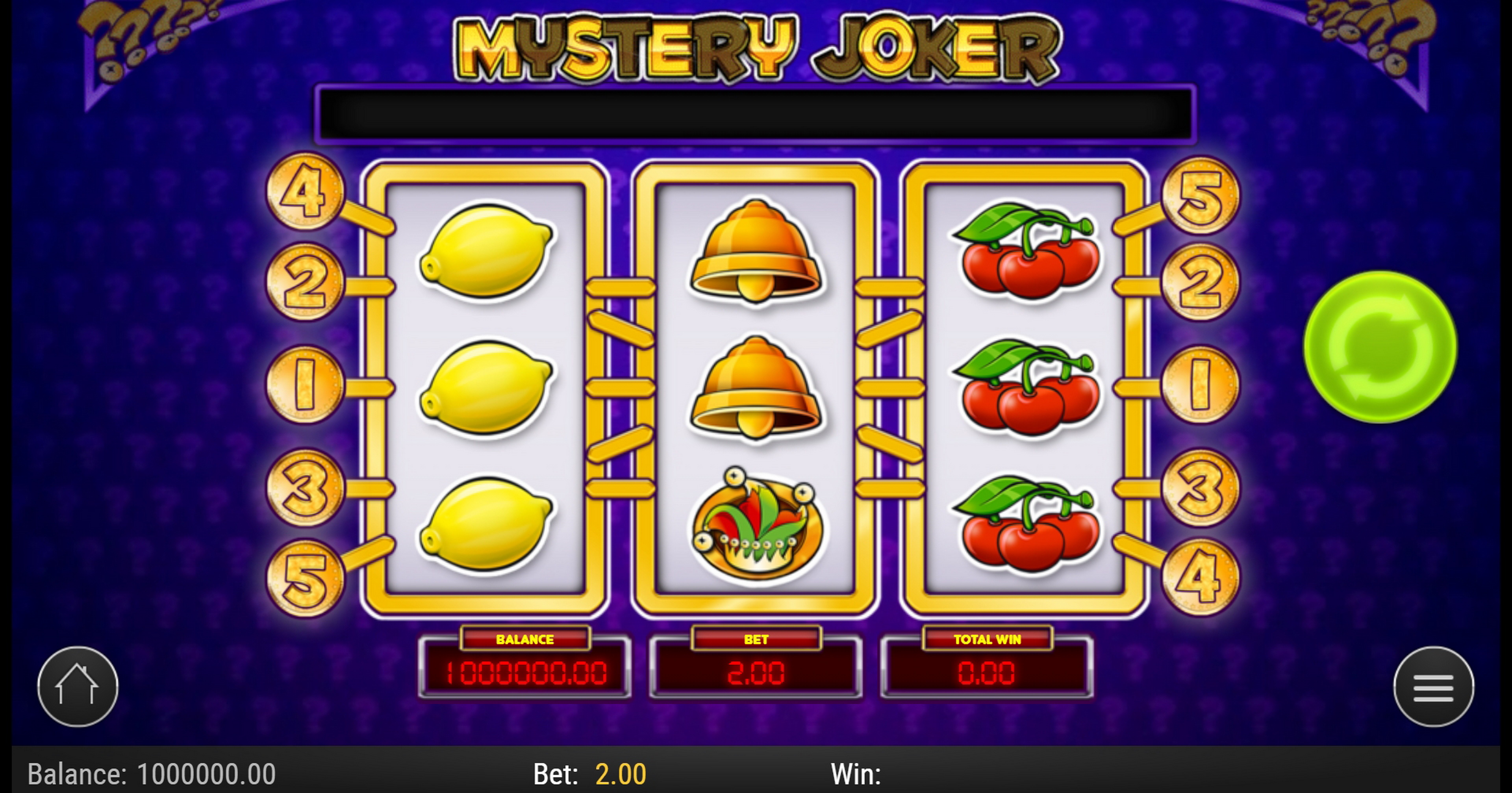 Reels in Mystery Joker Slot Game by Playn GO