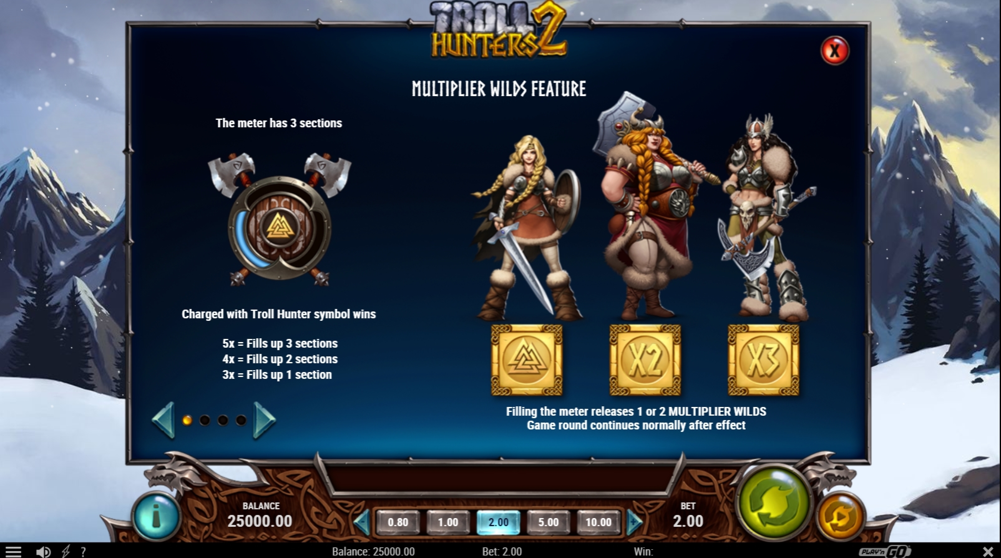 Info of Troll Hunters 2 Slot Game by Playn GO