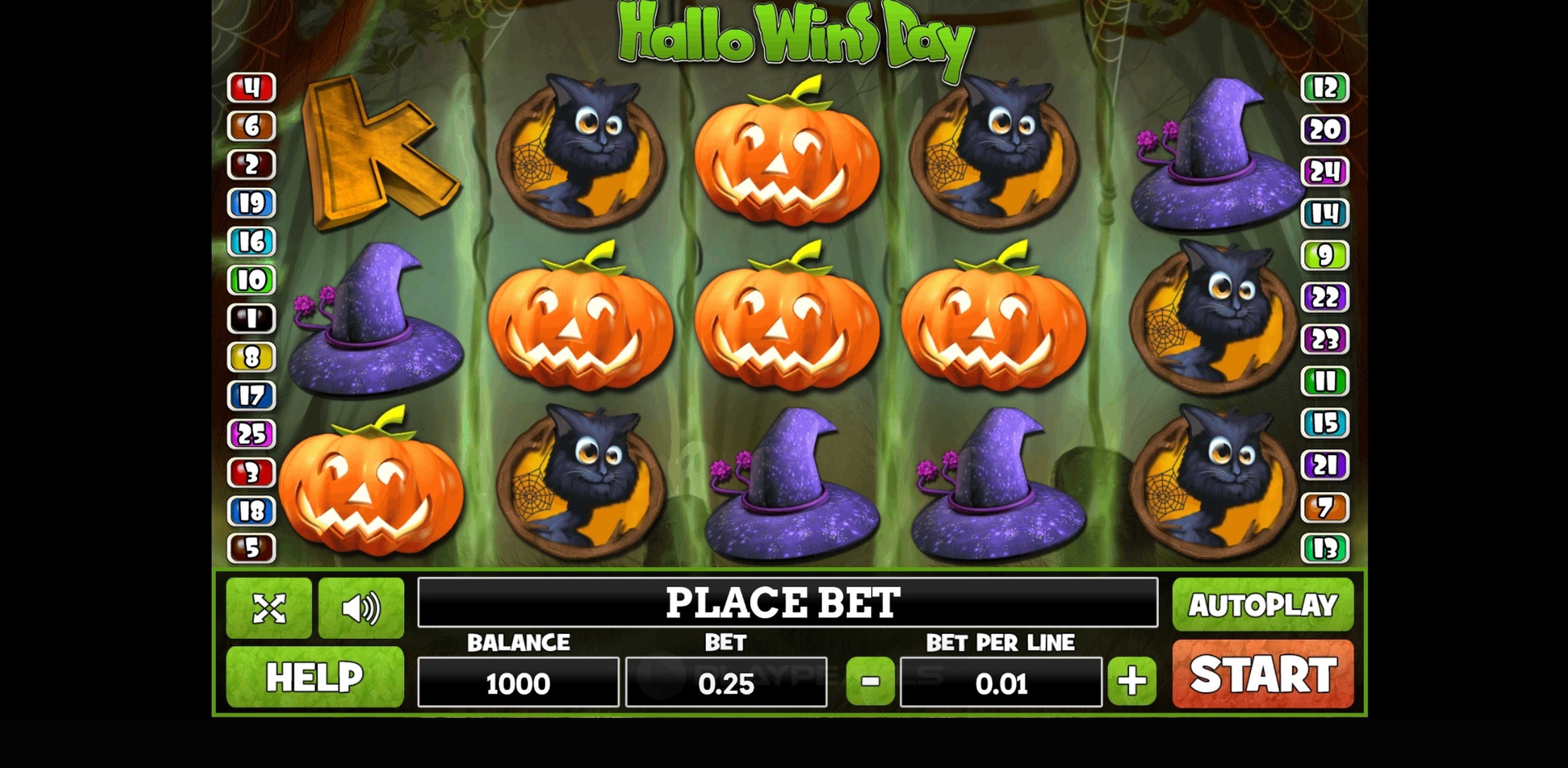 Reels in Hallo Wins Day Slot Game by PlayPearls