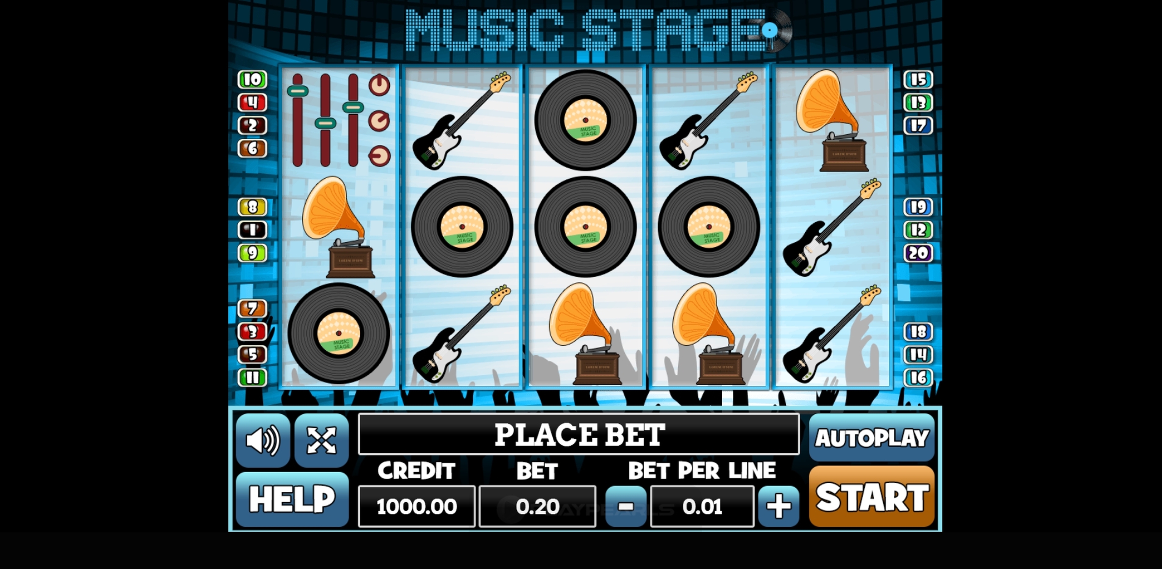 Reels in Music Stage Slot Game by PlayPearls
