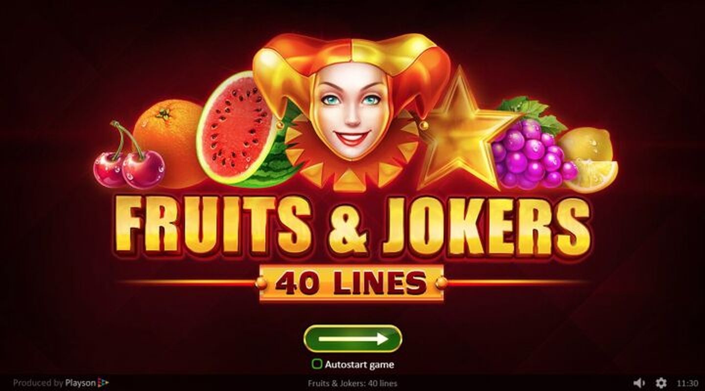 The Fruits and Jokers: 40 lines Online Slot Demo Game by Playson