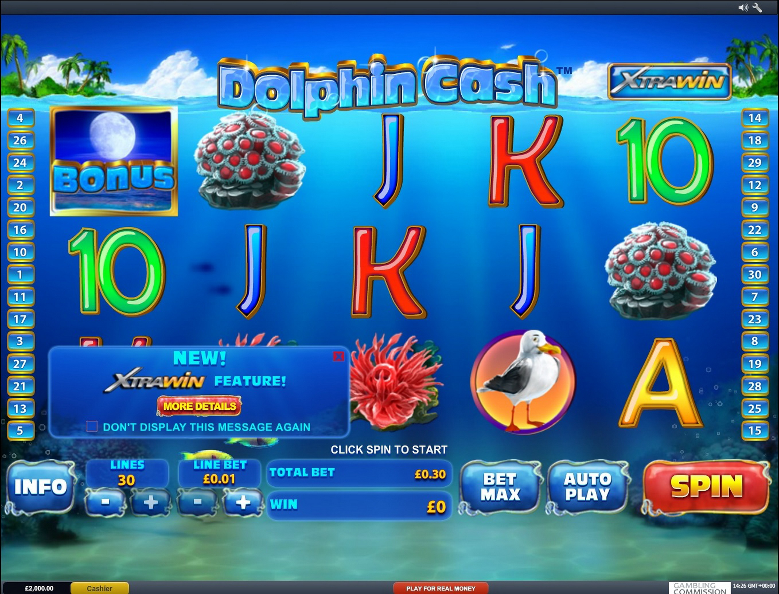 Play Dolphin Cash Free Casino Slot Game by Playtech
