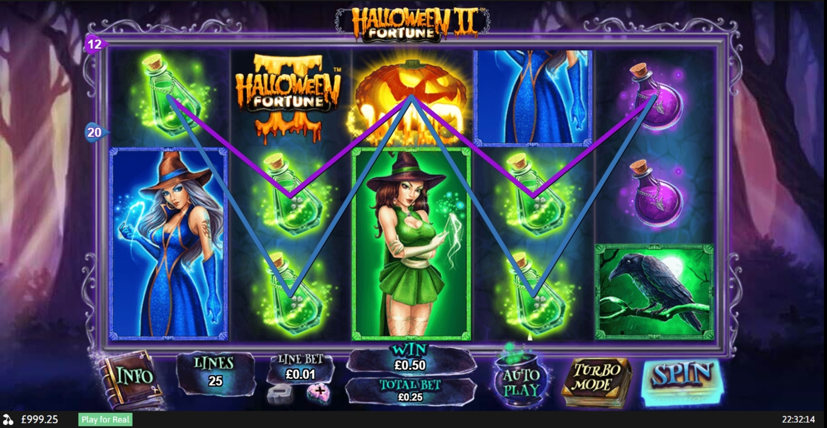 Win Money in Halloween Fortune II Free Slot Game by Playtech