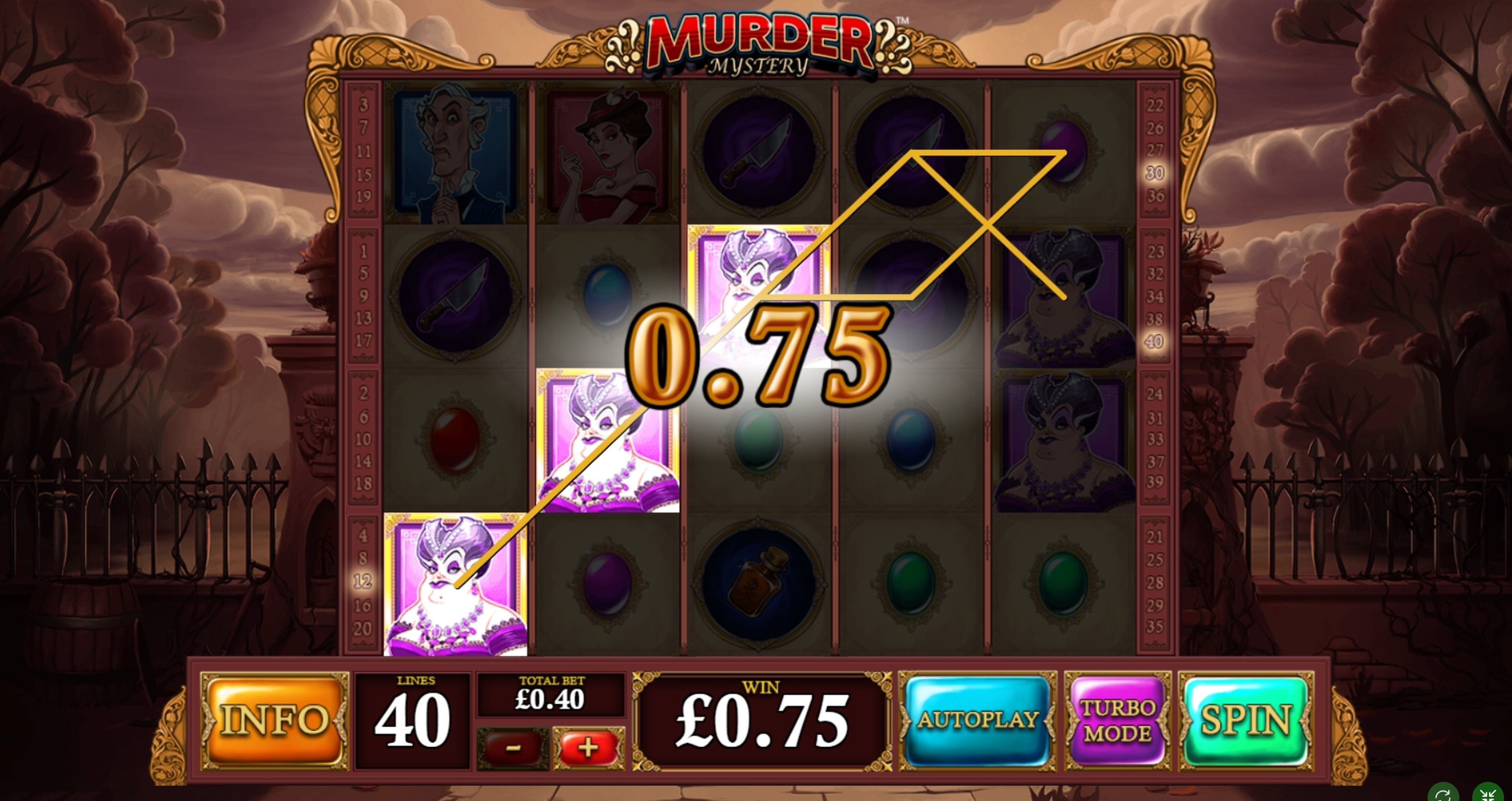 Win Money in Murder Mystery Free Slot Game by Playtech