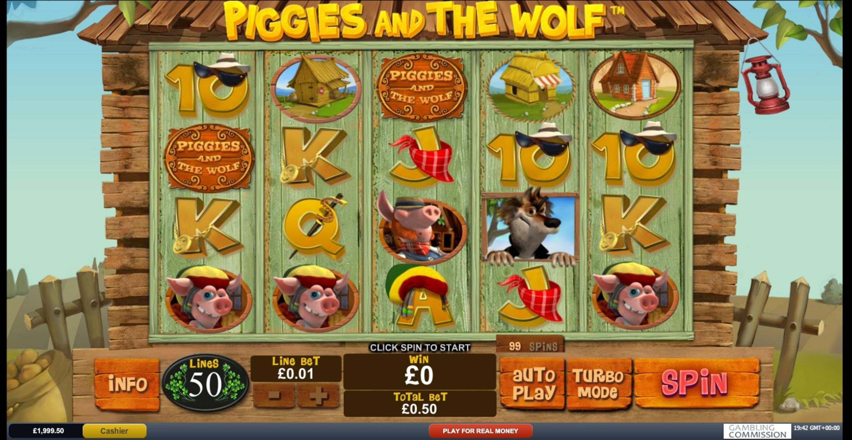 Reels in Piggies and The Wolf Slot Game by Playtech