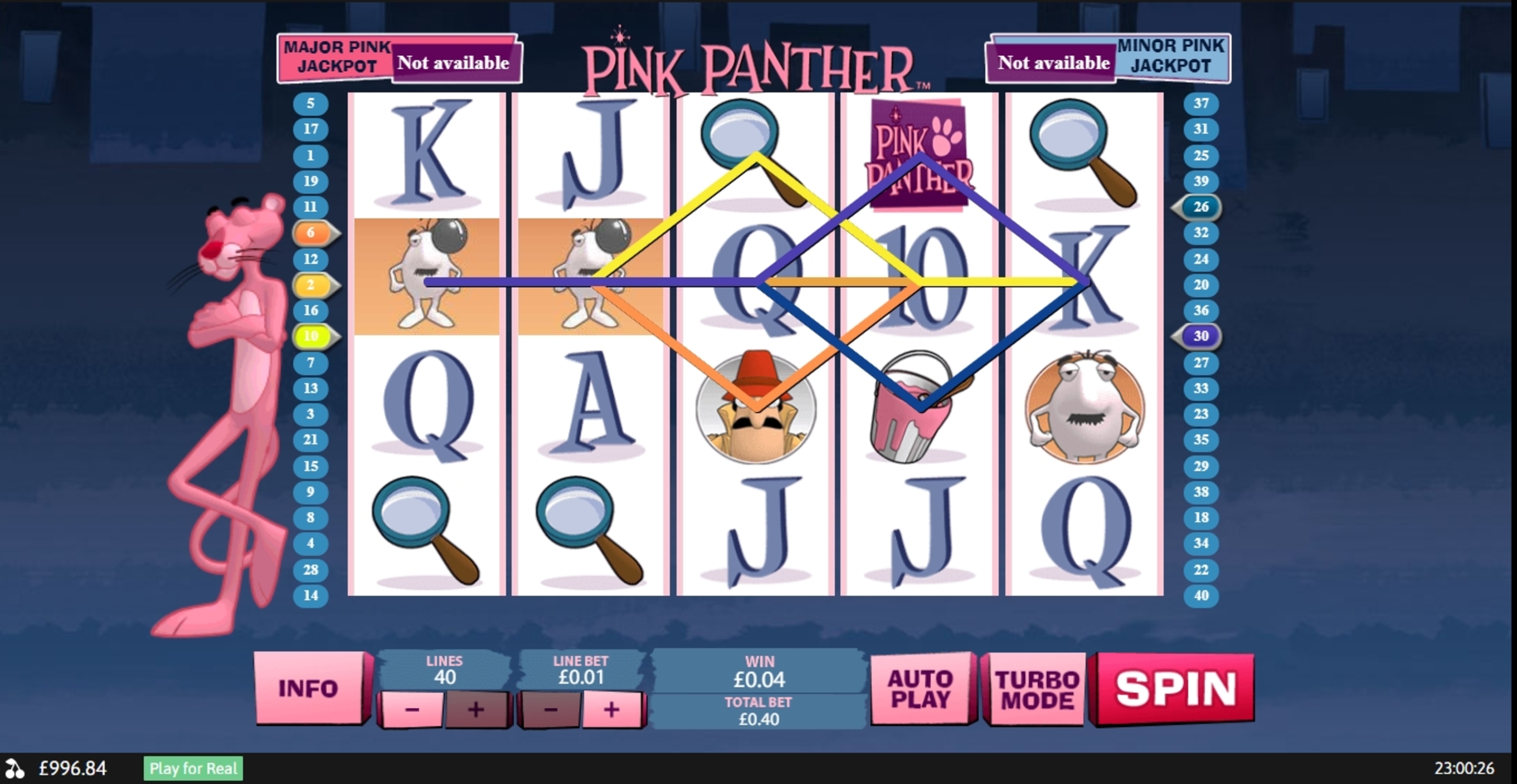 Win Money in Pink Panther Free Slot Game by Playtech