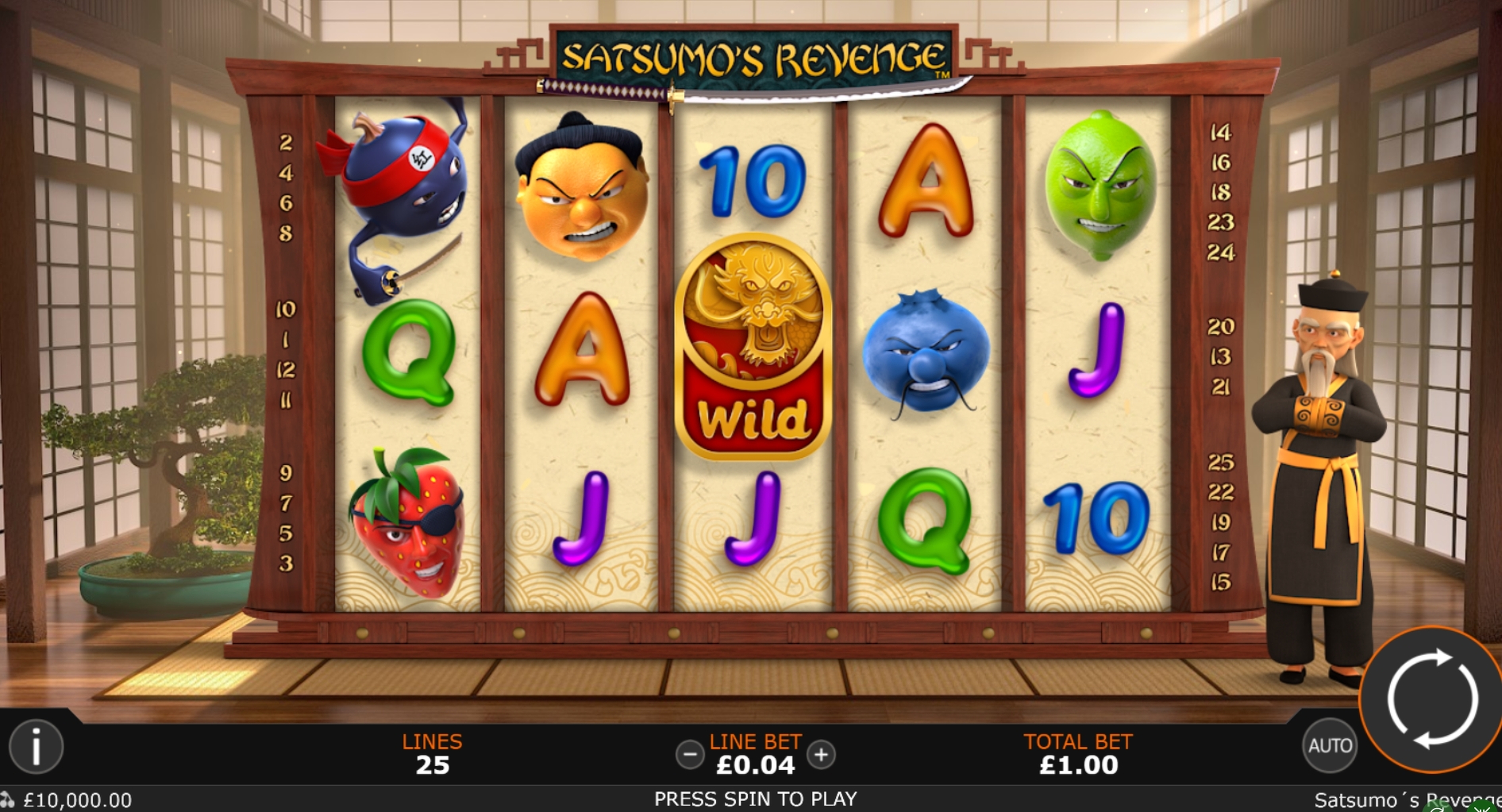 Reels in Satsumo's Revenge Slot Game by Playtech