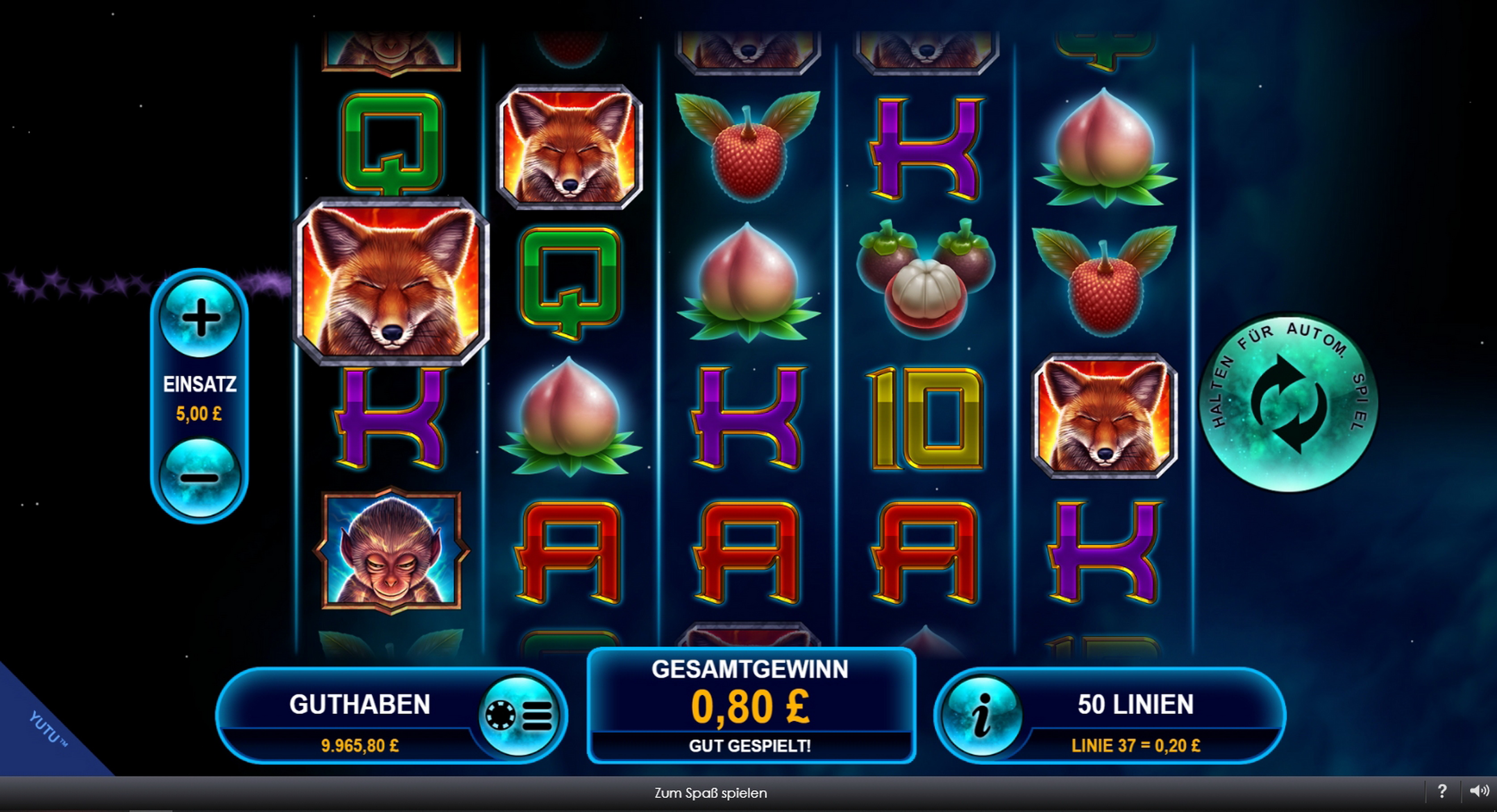 Win Money in Yutu Free Slot Game by Playtech