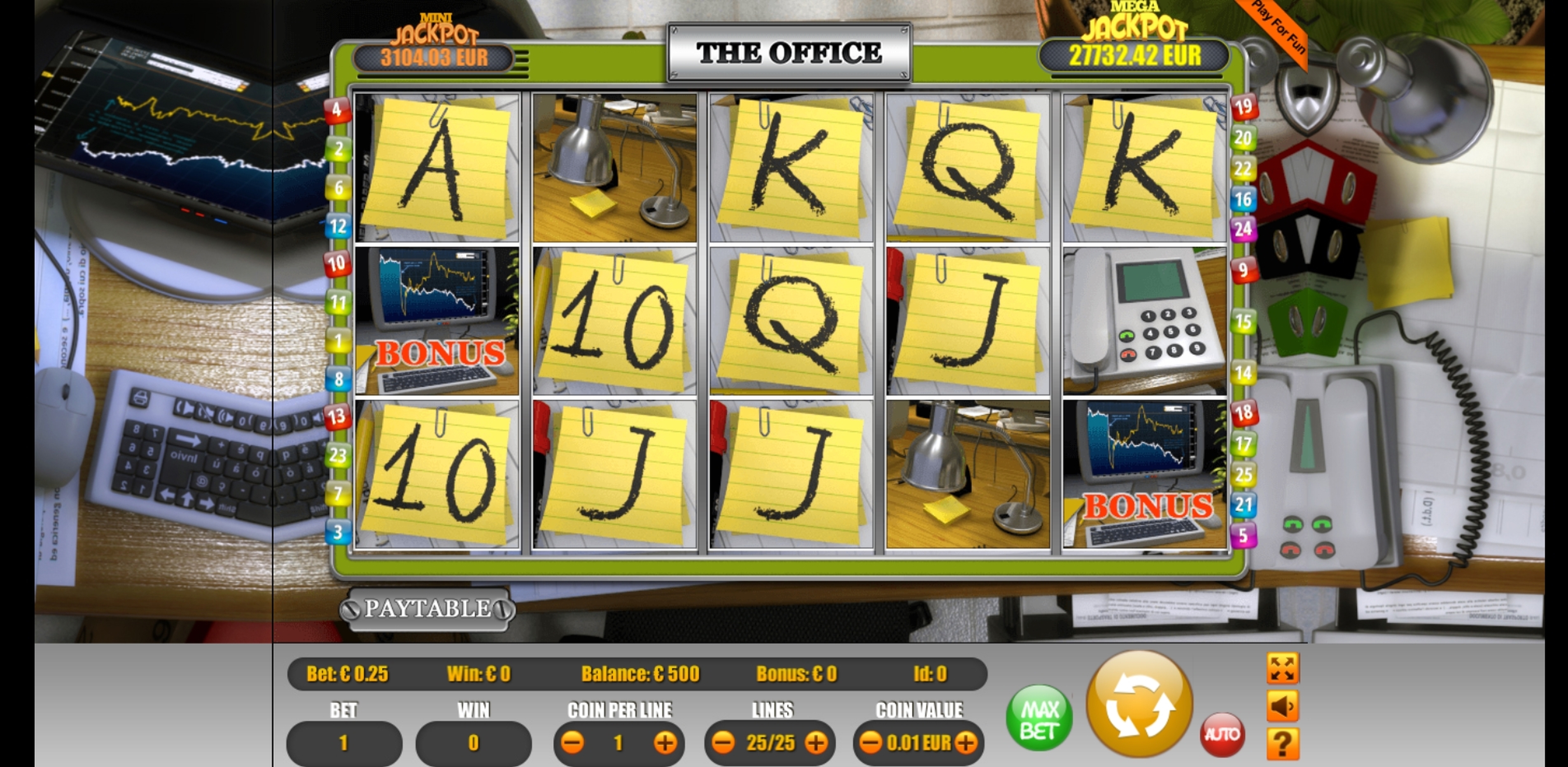 Reels in The Office Slot Game by Portomaso Gaming