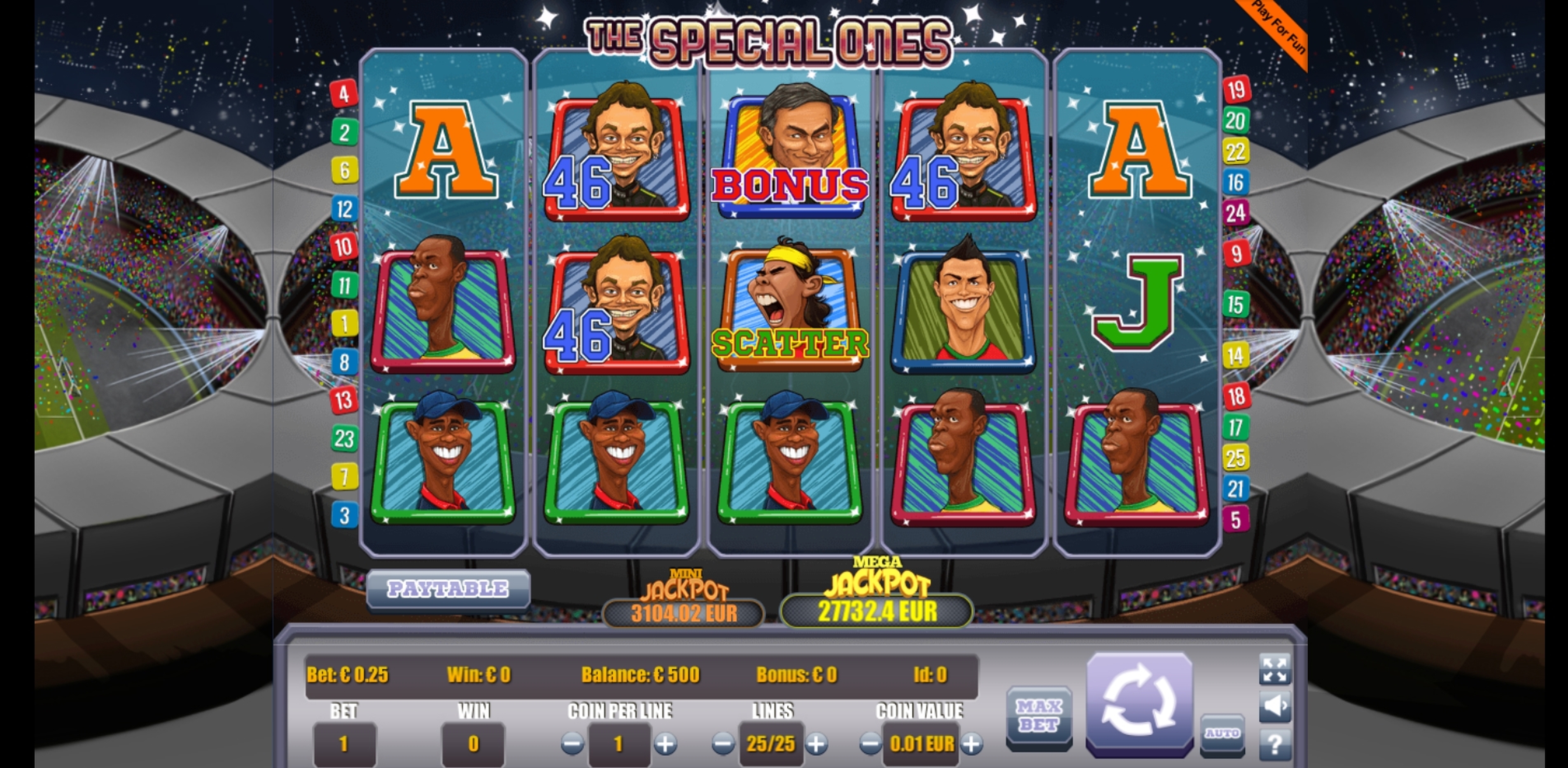 Reels in The Special Ones Slot Game by Portomaso Gaming