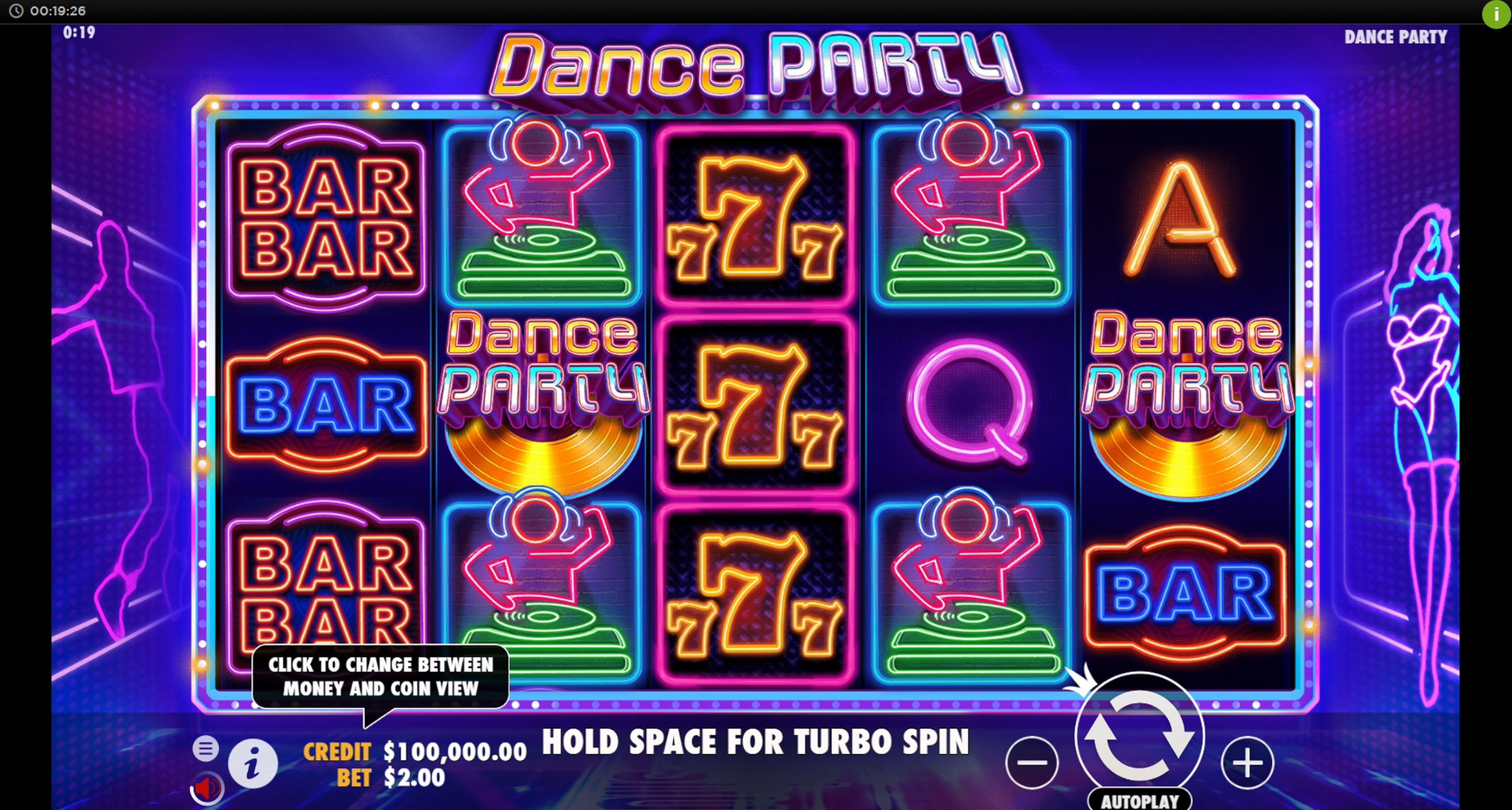 Reels in Dance Party Slot Game by Pragmatic Play