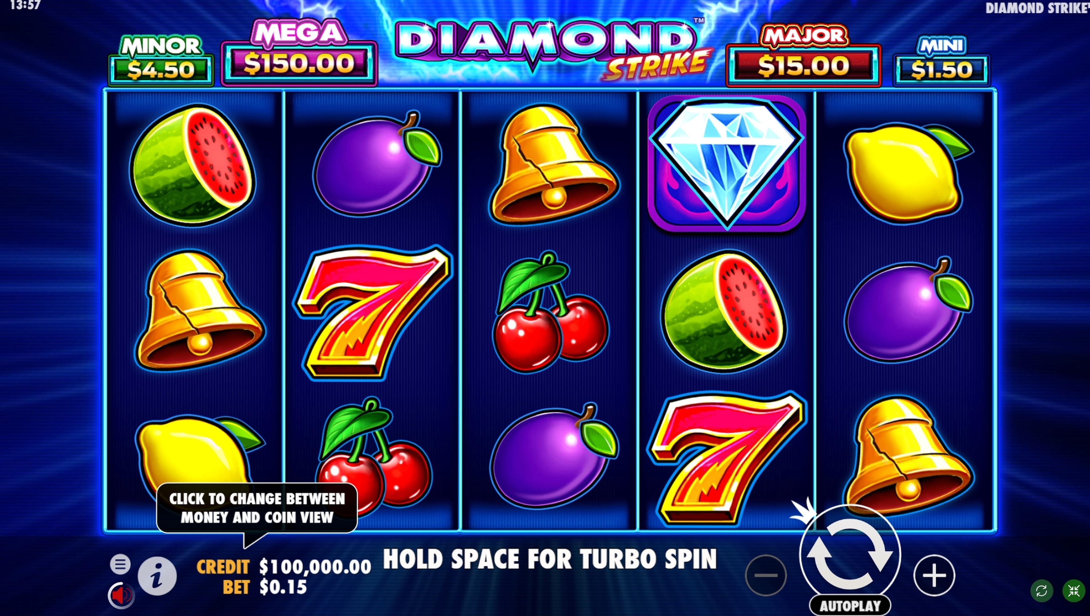 Reels in Diamond Strike Slot Game by Pragmatic Play