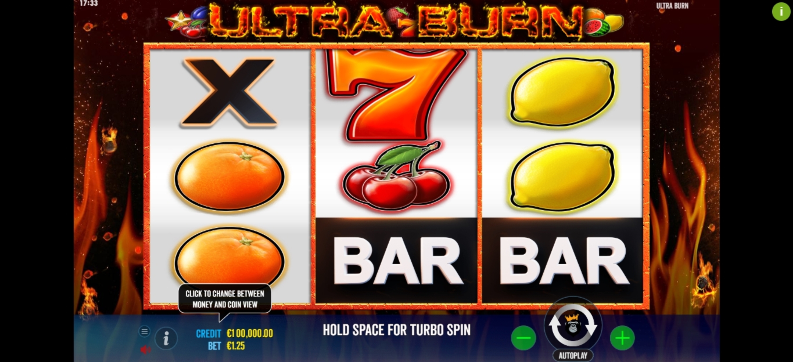 Reels in Ultra Burn Slot Game by Reel Kingdom