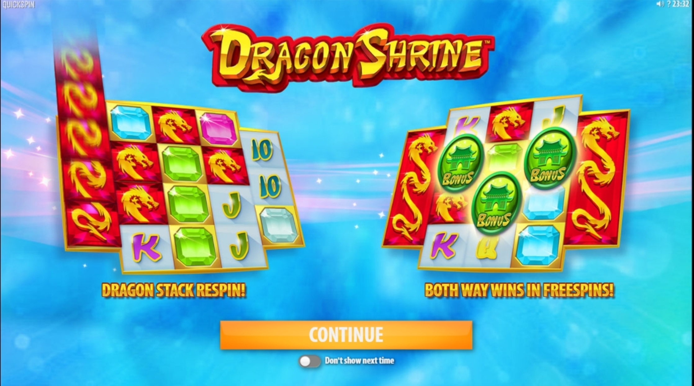 Play Dragon Shrine Free Casino Slot Game by Quickspin