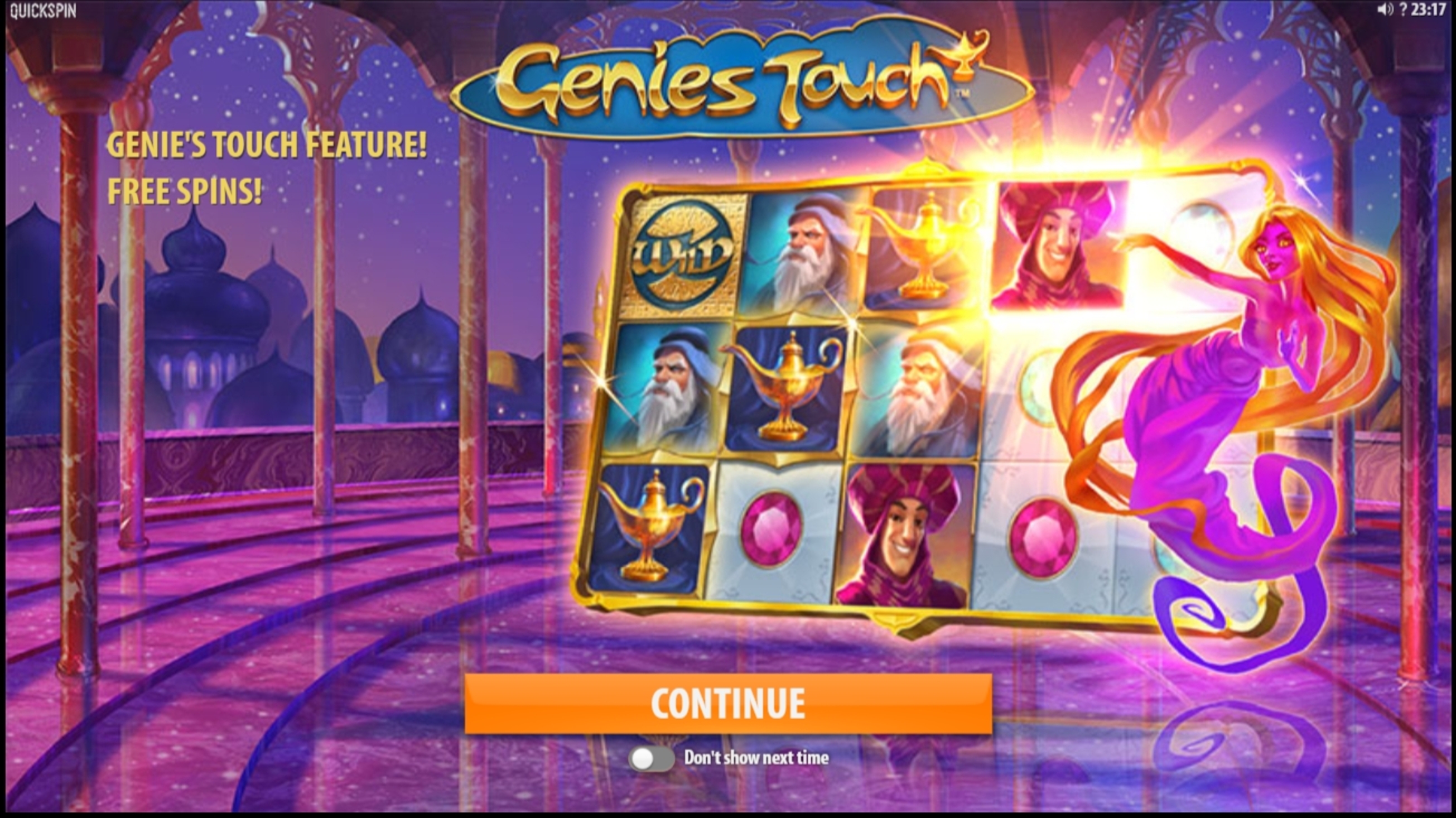 Play Genies Touch Free Casino Slot Game by Quickspin