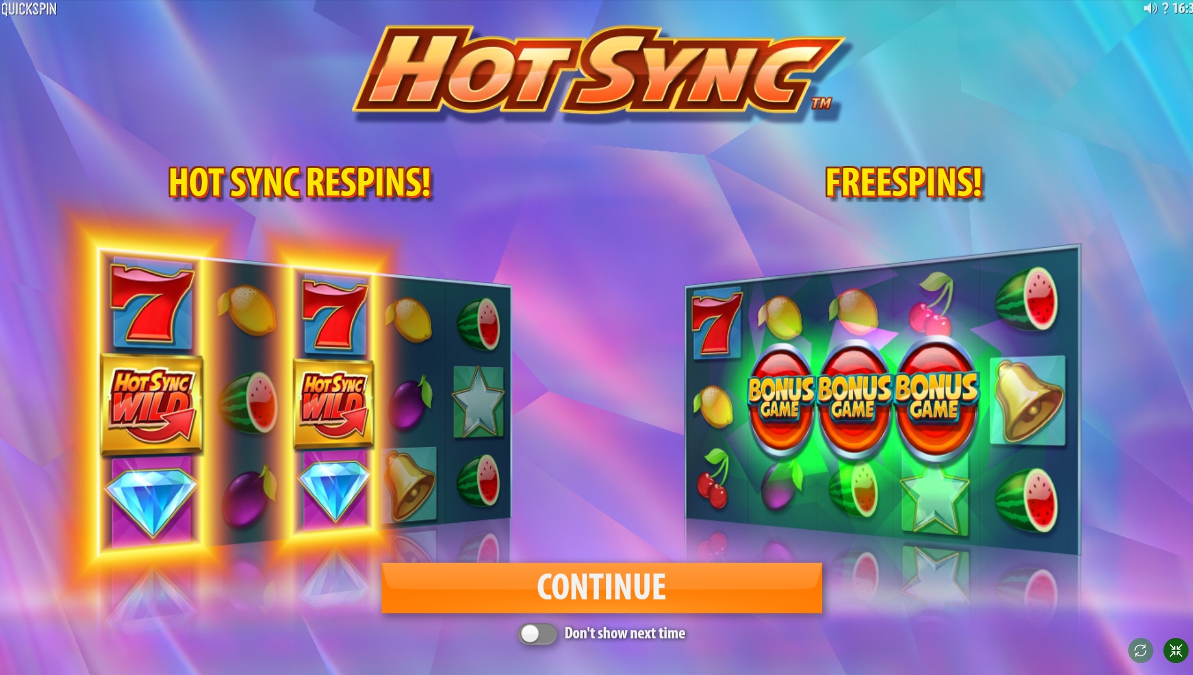 Play Hot Sync Free Casino Slot Game by Quickspin