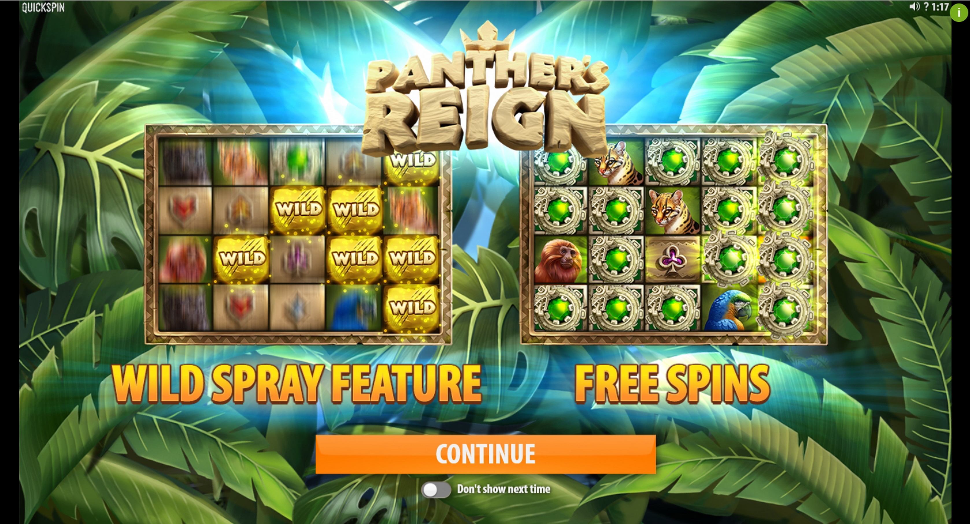 Play Panthers Reign Free Casino Slot Game by Quickspin