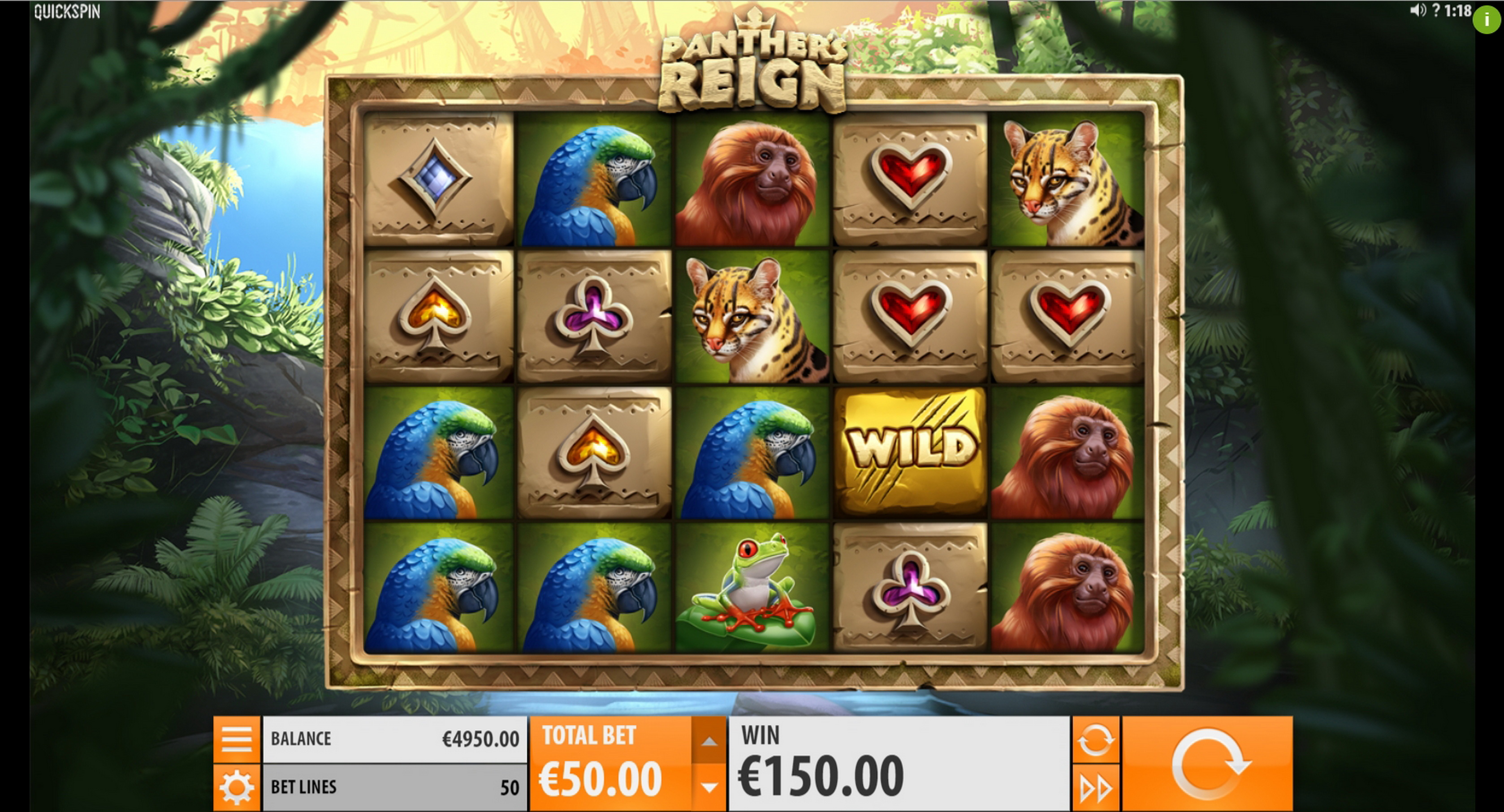 Win Money in Panthers Reign Free Slot Game by Quickspin
