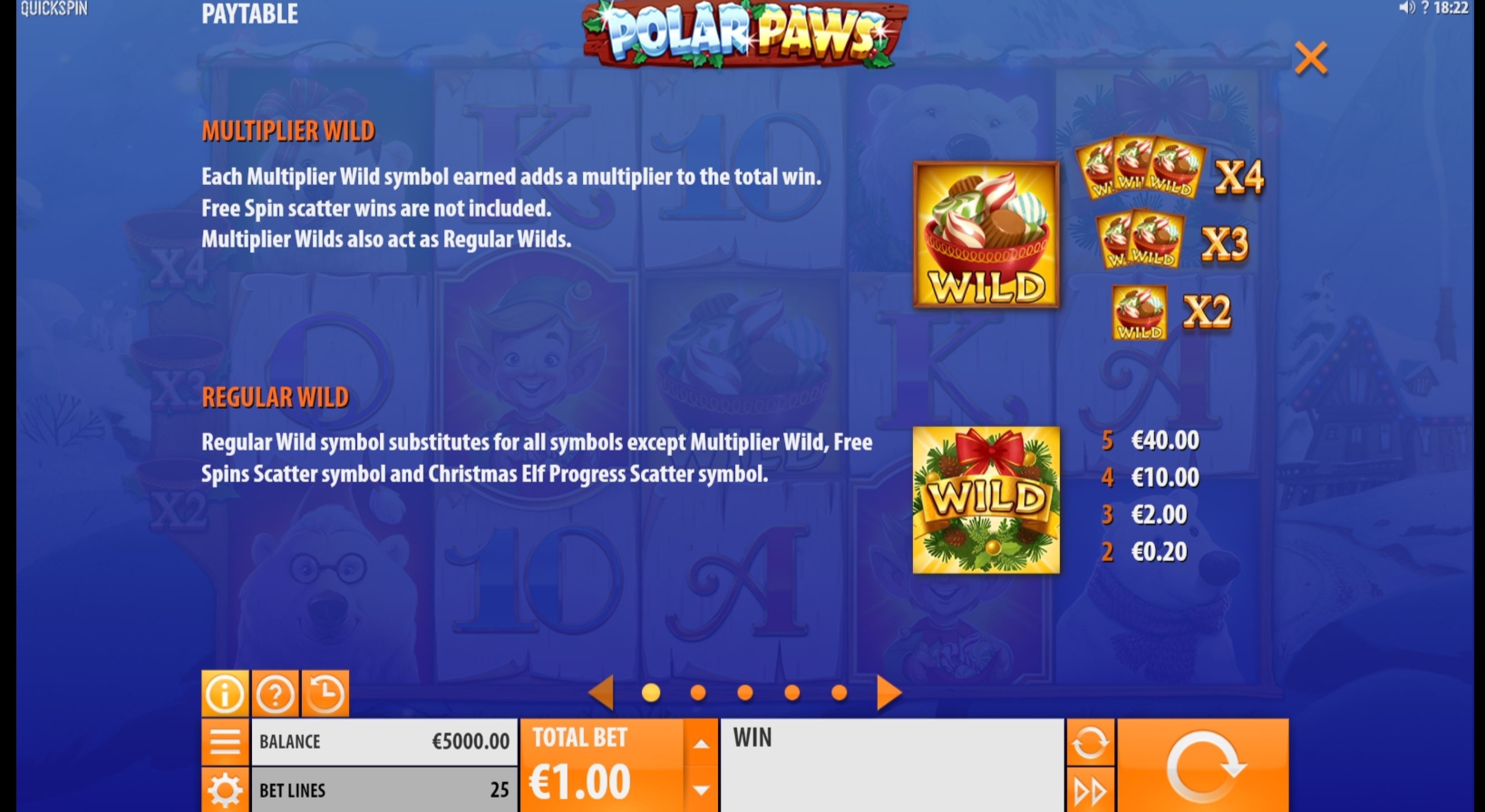 Info of Polar Paws Slot Game by Quickspin
