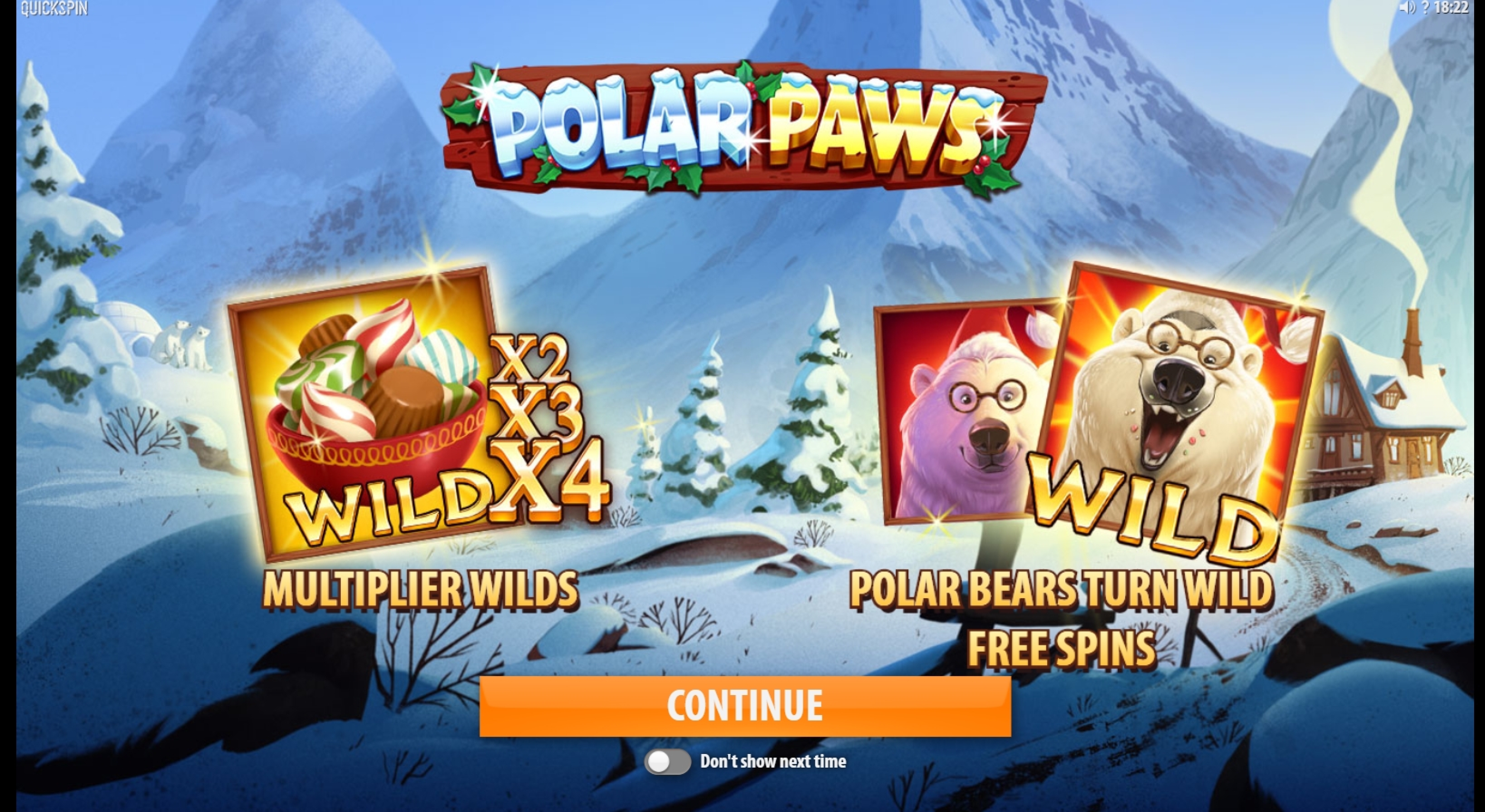 Play Polar Paws Free Casino Slot Game by Quickspin