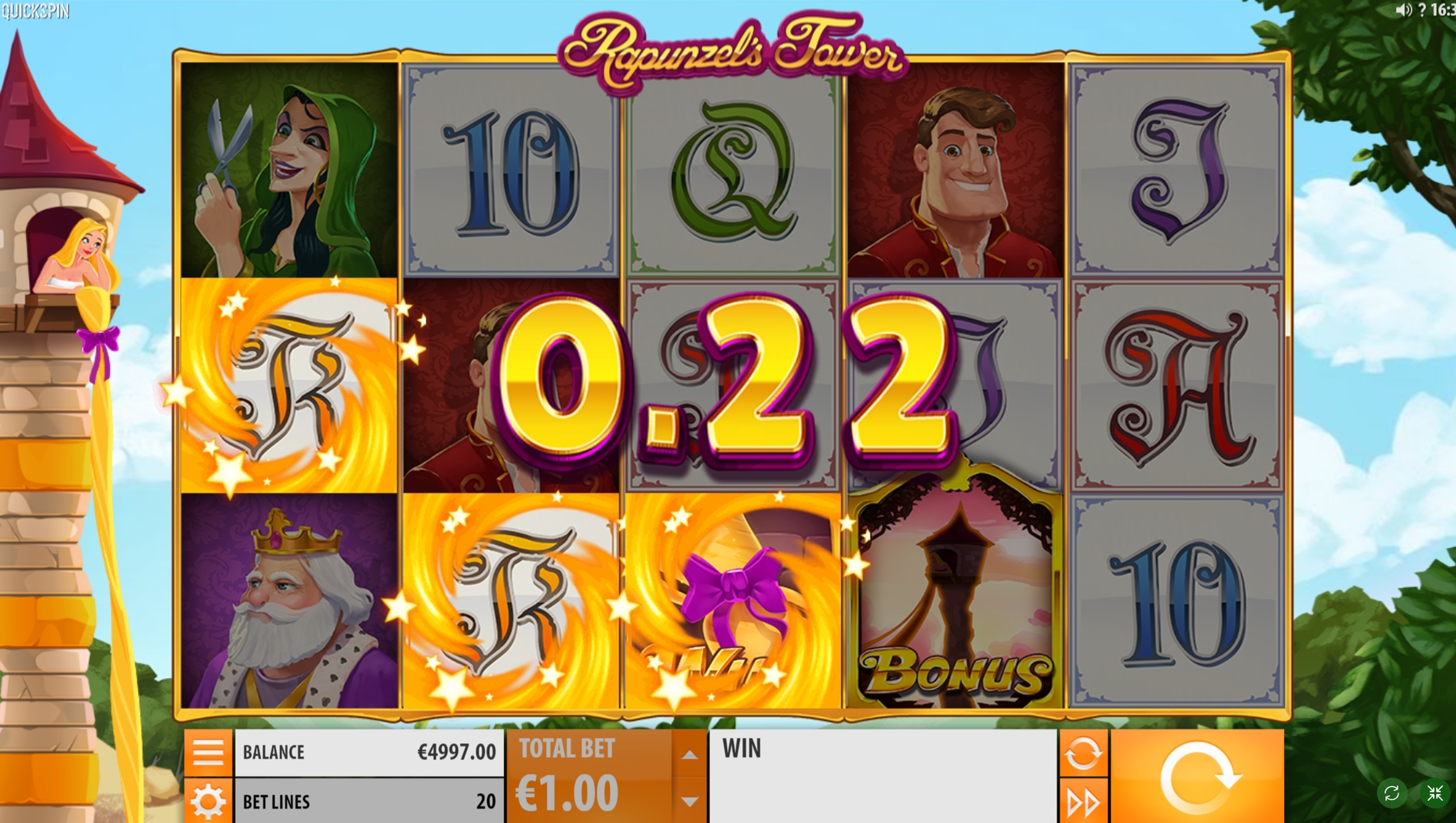 Win Money in Rapunzel's Tower Free Slot Game by Quickspin