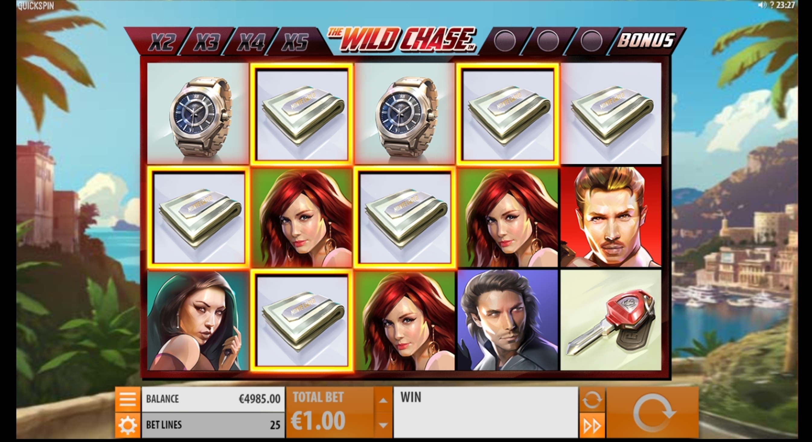 Win Money in The Wild Chase Free Slot Game by Quickspin