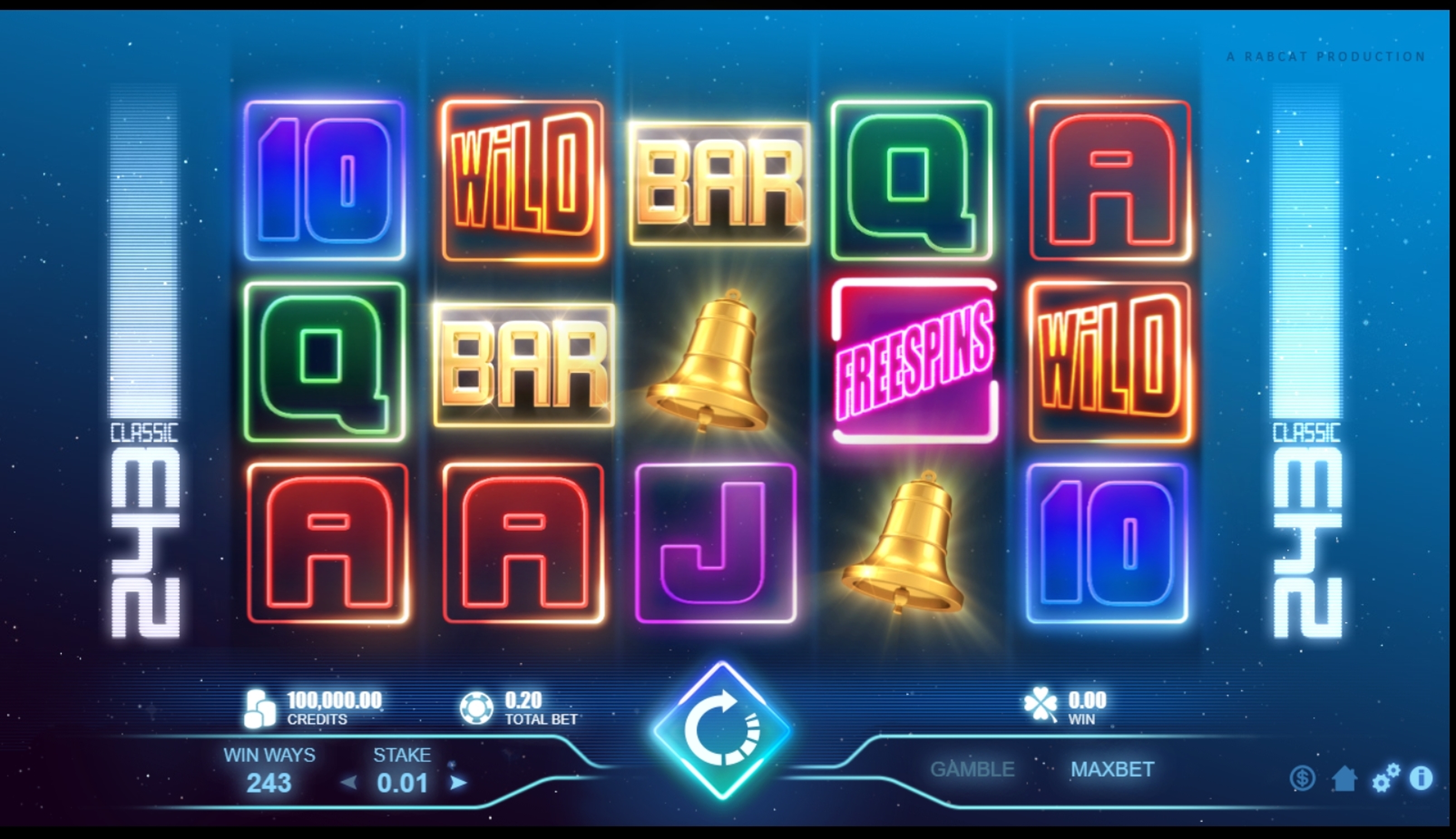Reels in Classic 243 Slot Game by Rabcat