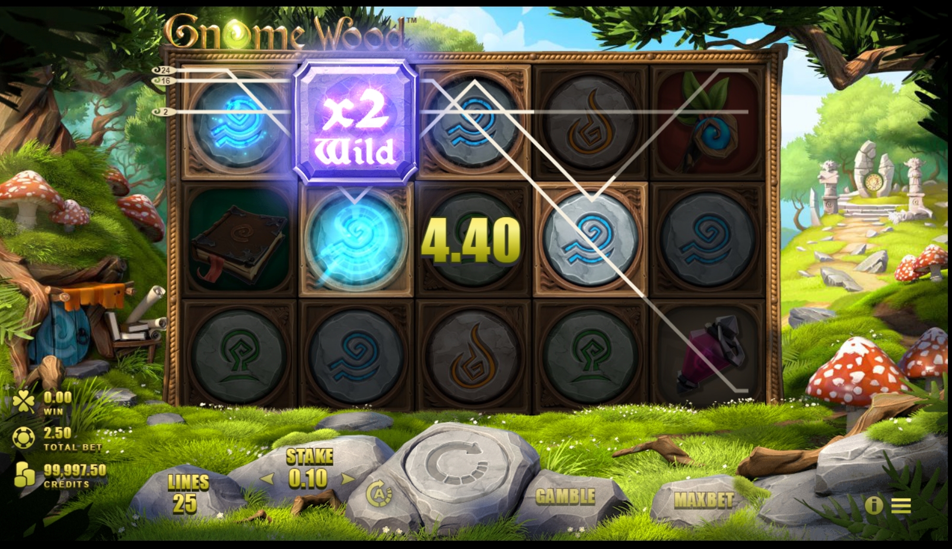 Win Money in Gnome Wood Free Slot Game by Rabcat