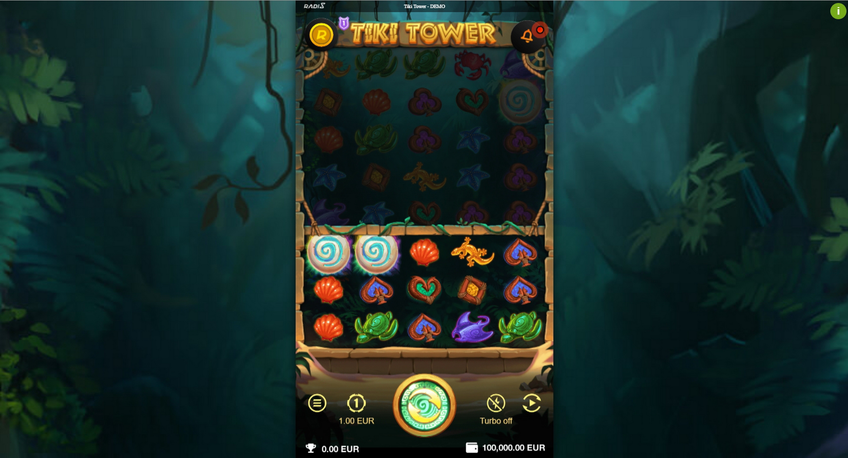 Reels in Tiki Tower Slot Game by Radi8