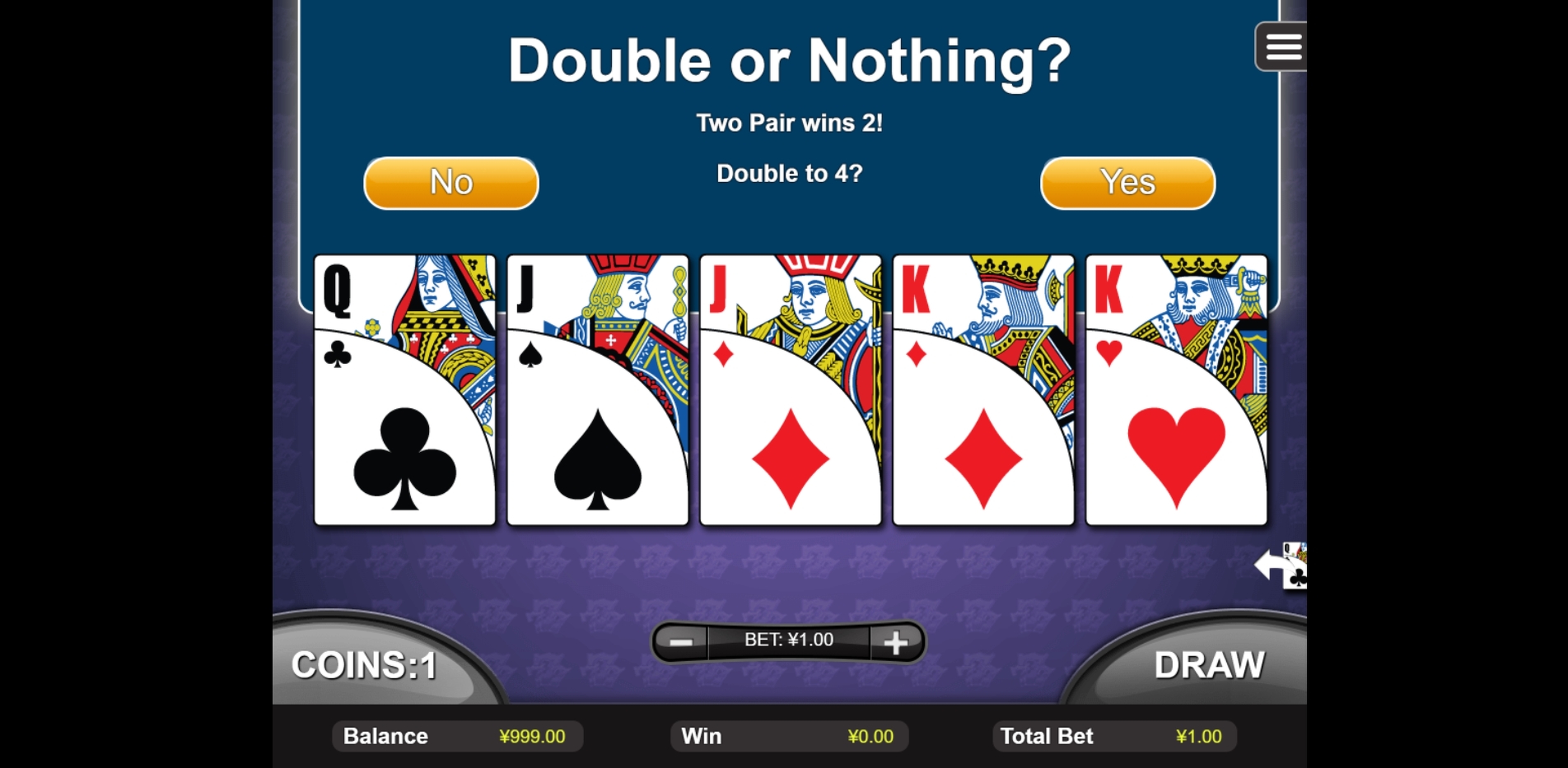 Win Money in Double Jackpot Poker Free Slot Game by Real Time Gaming