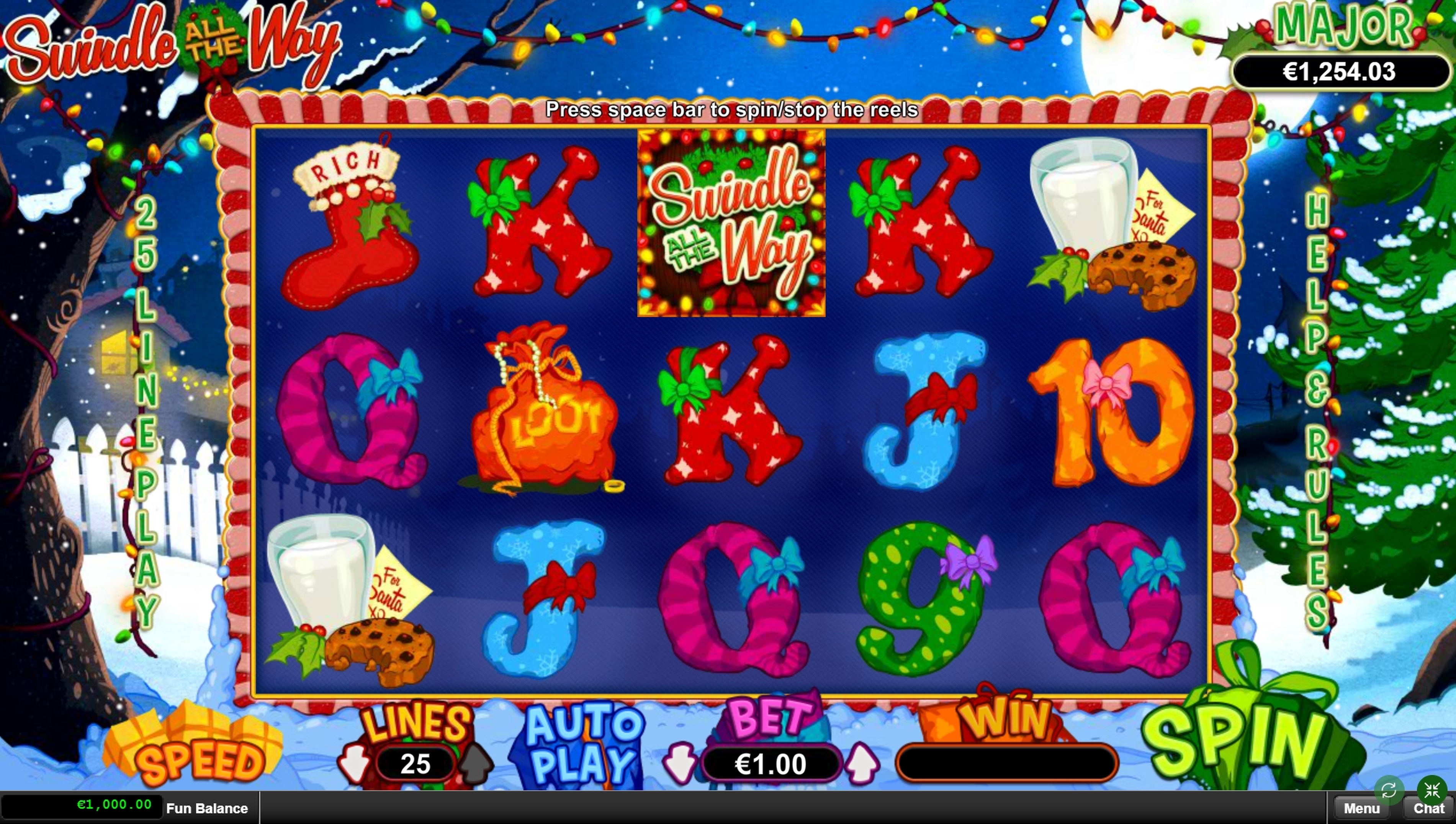 Reels in Swindle All the Way Slot Game by Real Time Gaming