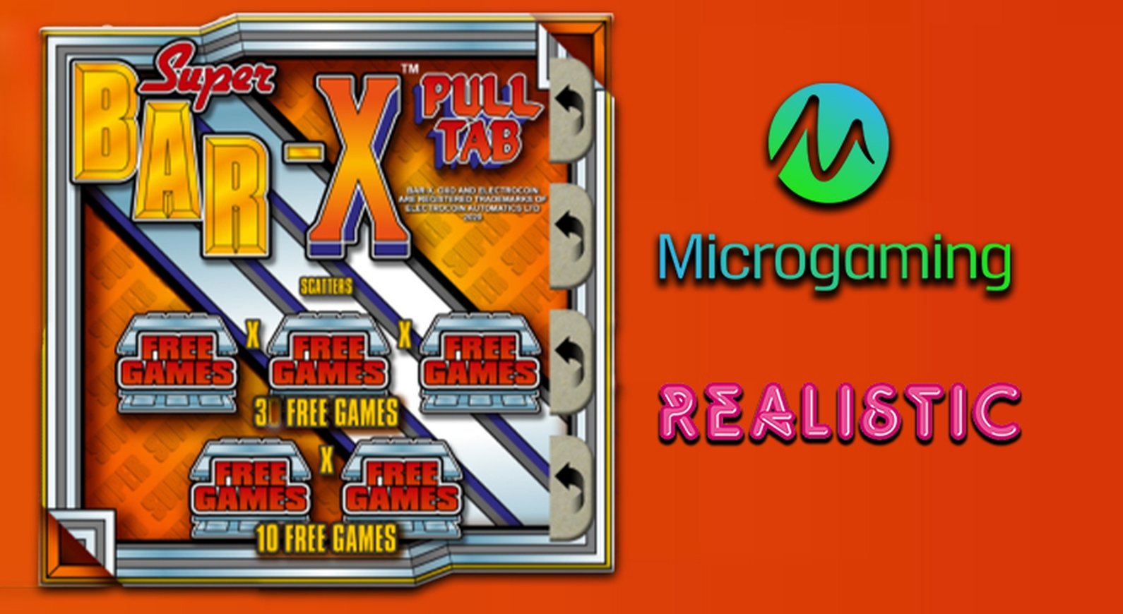 The Bar-X Pull Tab Online Slot Demo Game by Realistic Games