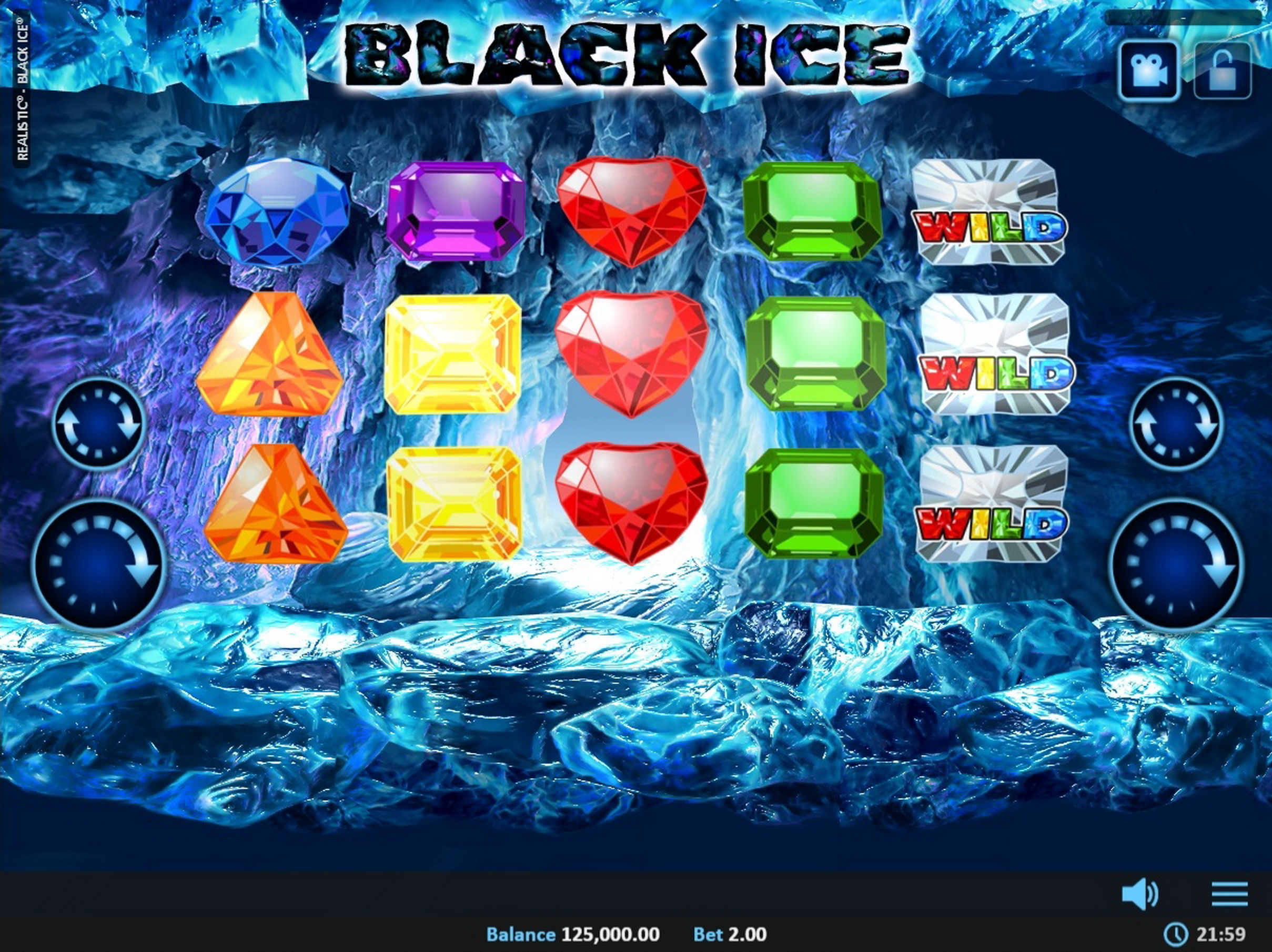 Reels in Black Ice Slot Game by Realistic Games