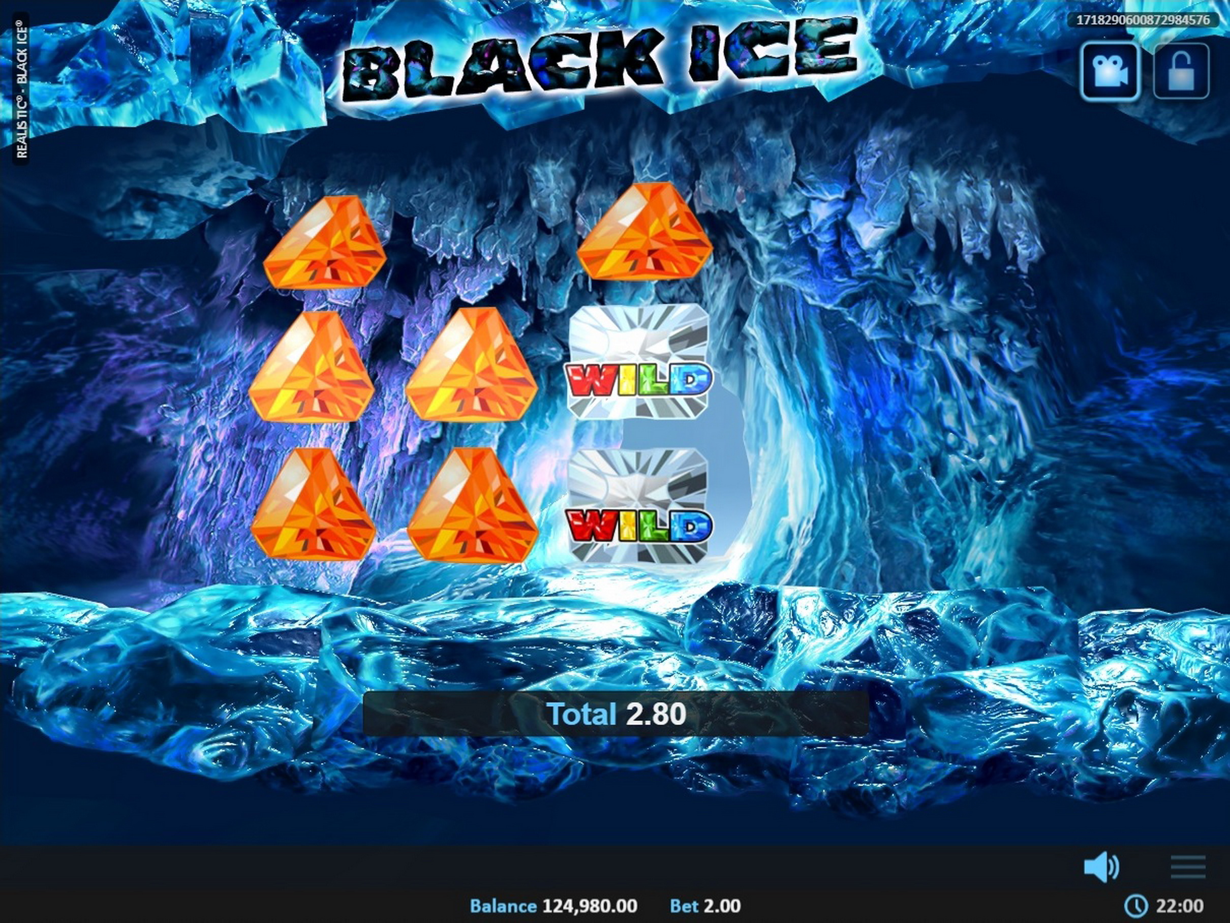 Win Money in Black Ice Free Slot Game by Realistic Games
