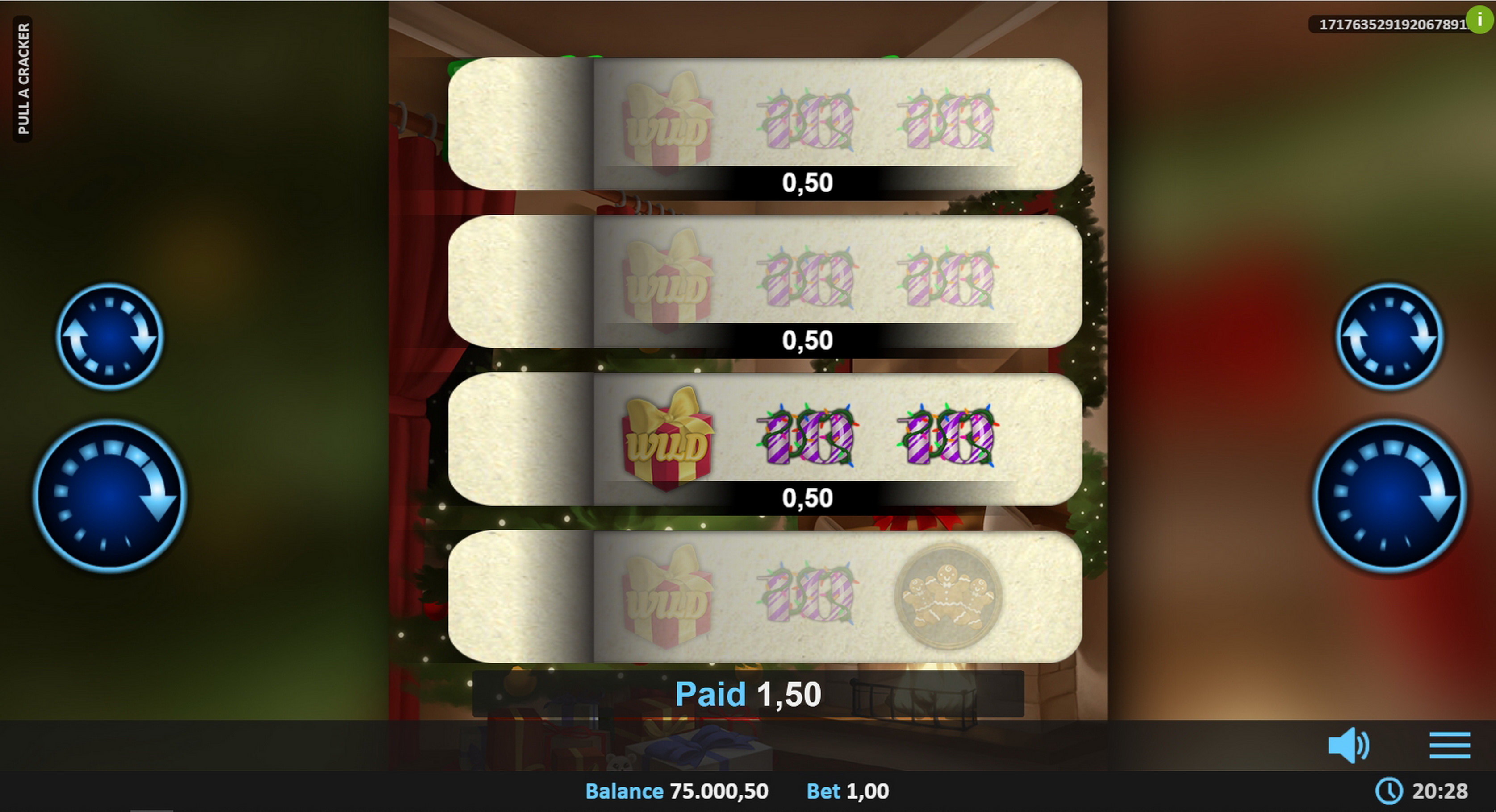 Win Money in Pull A Cracker Pull Tab Free Slot Game by Realistic Games