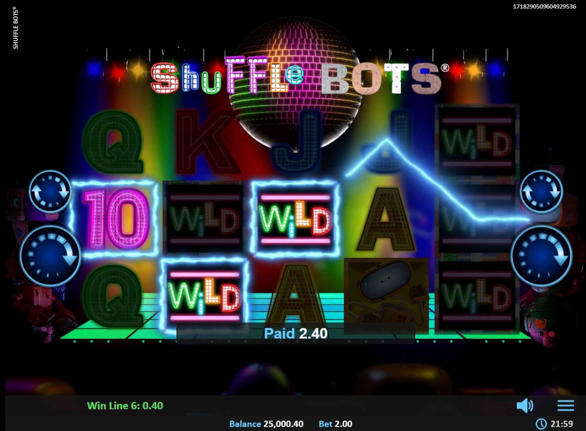 Win Money in Shuffle Bots Free Slot Game by Realistic Games