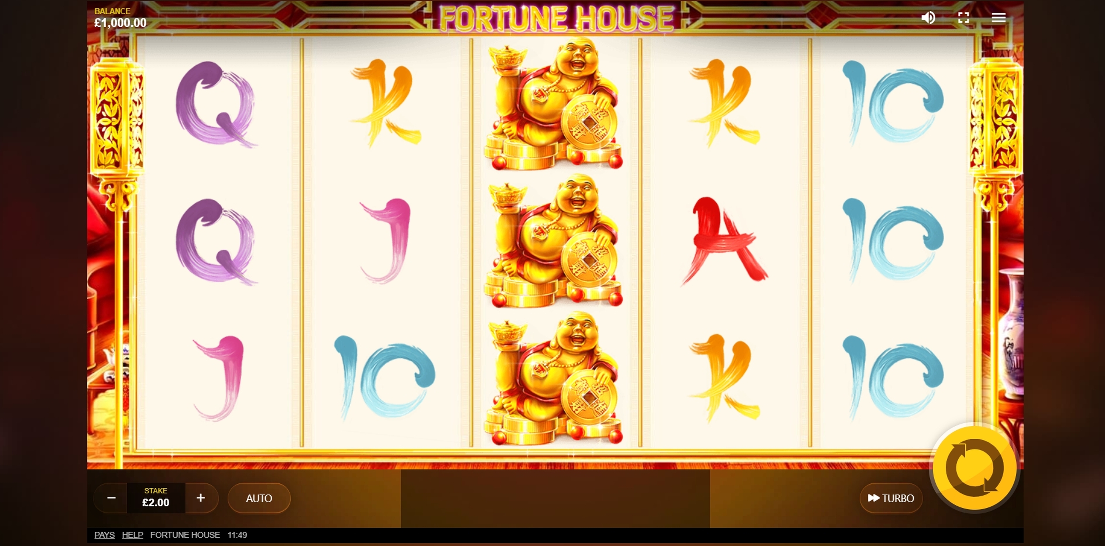 Reels in Fortune House Slot Game by Red Tiger Gaming