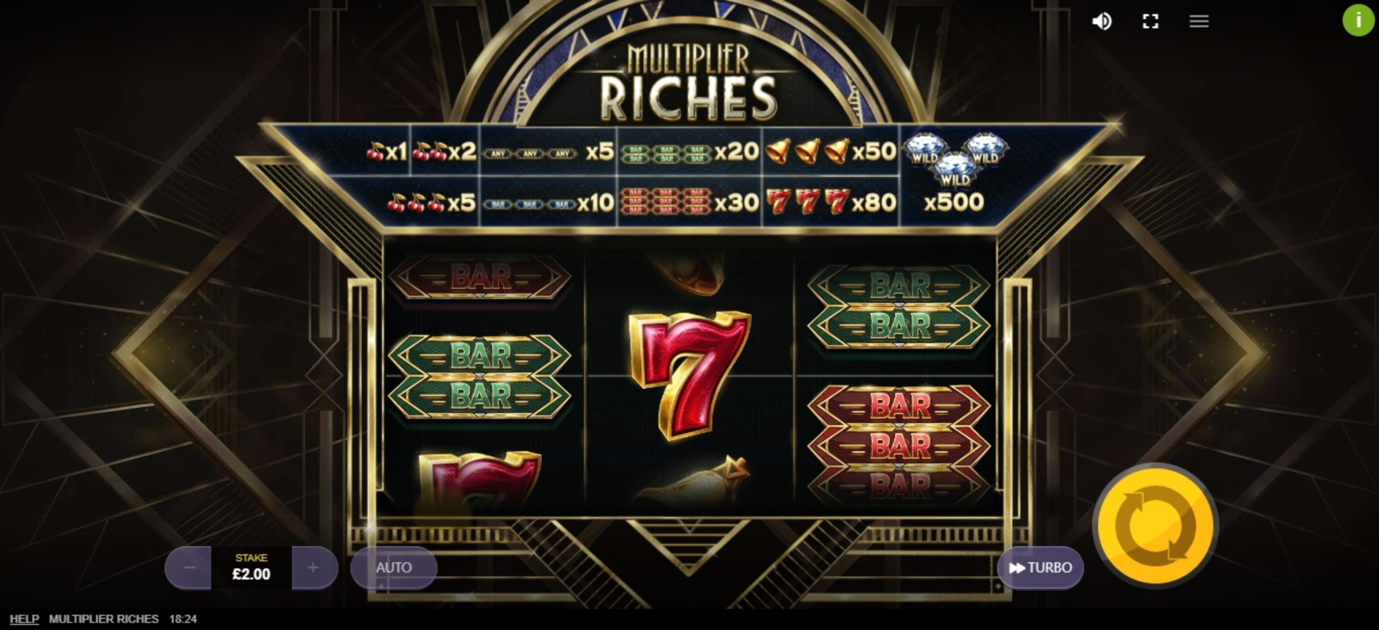 Reels in Multiplier Riches Slot Game by Red Tiger Gaming