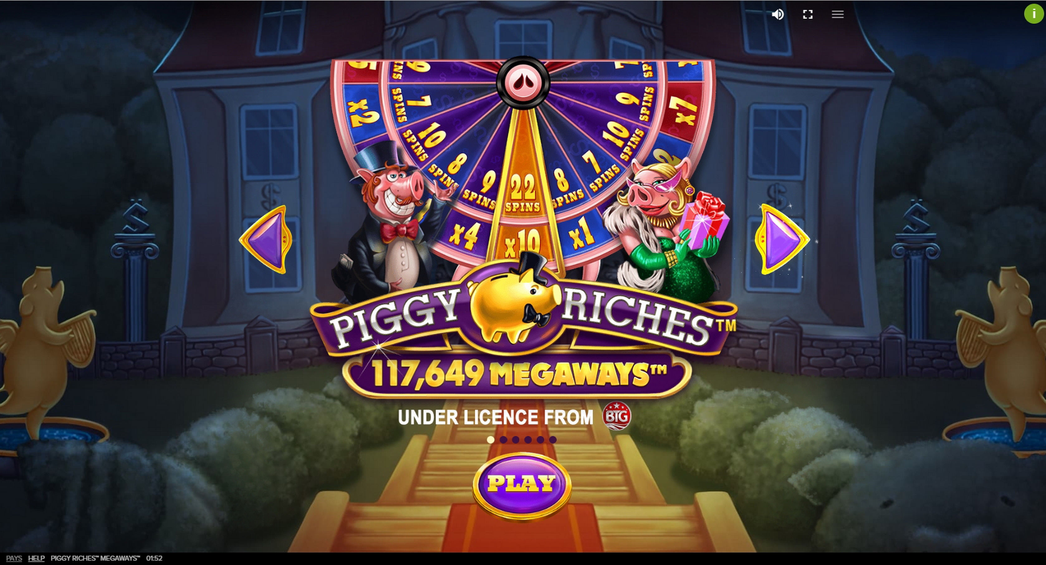 Play Piggy Riches Megaways Free Casino Slot Game by Red Tiger Gaming