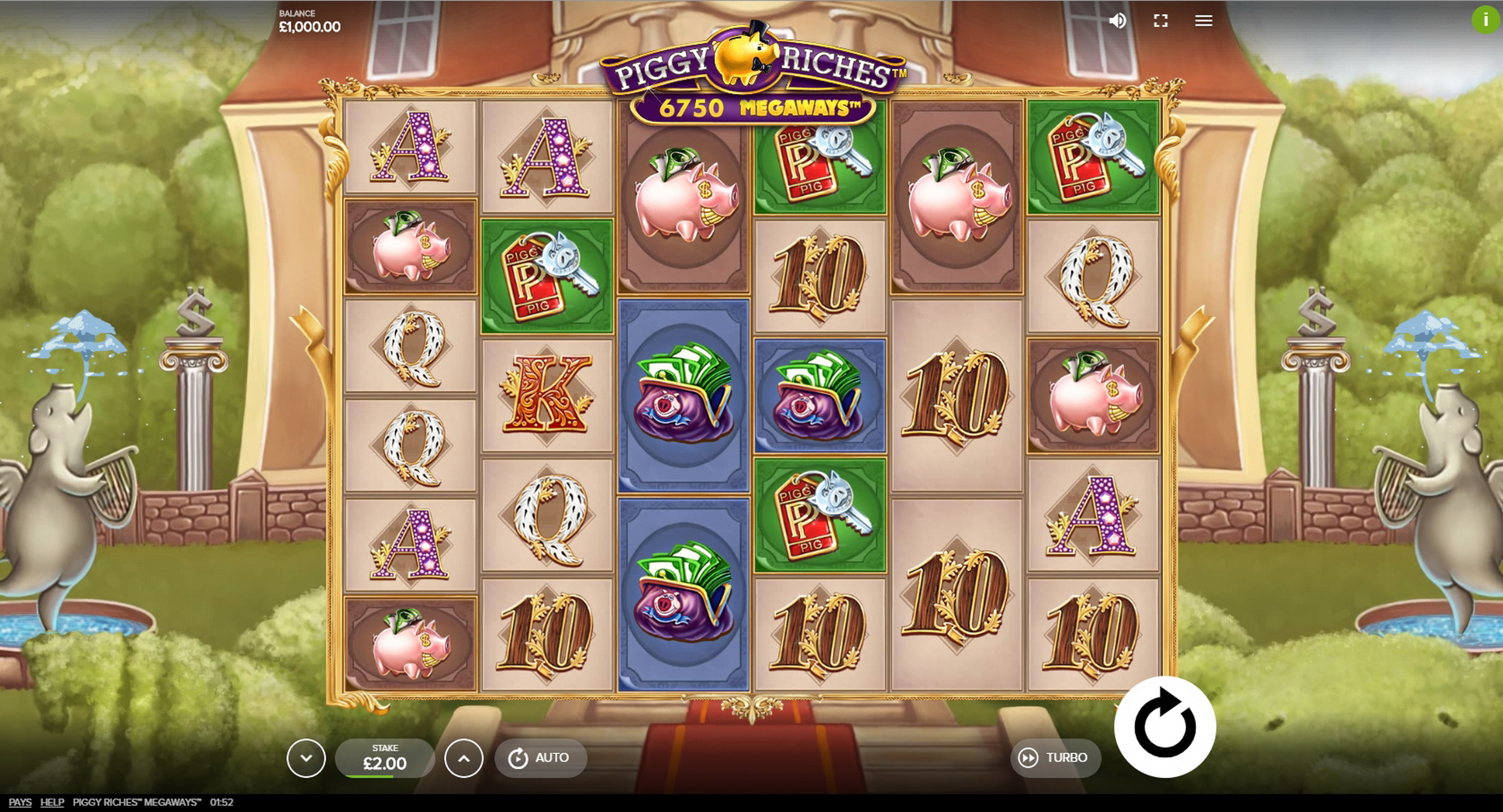 Reels in Piggy Riches Megaways Slot Game by Red Tiger Gaming