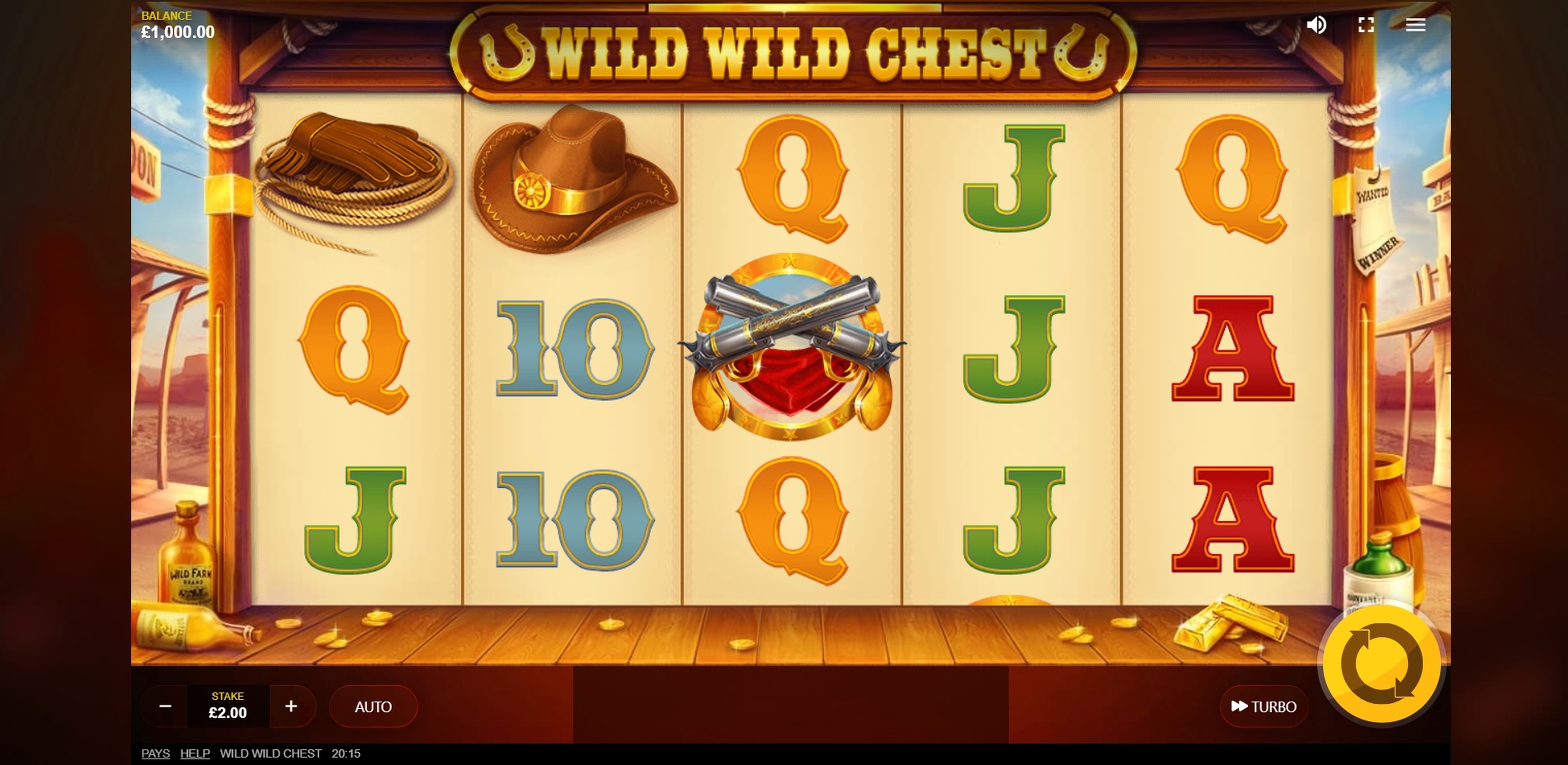 Reels in Wild Wild Chest Slot Game by Red Tiger Gaming