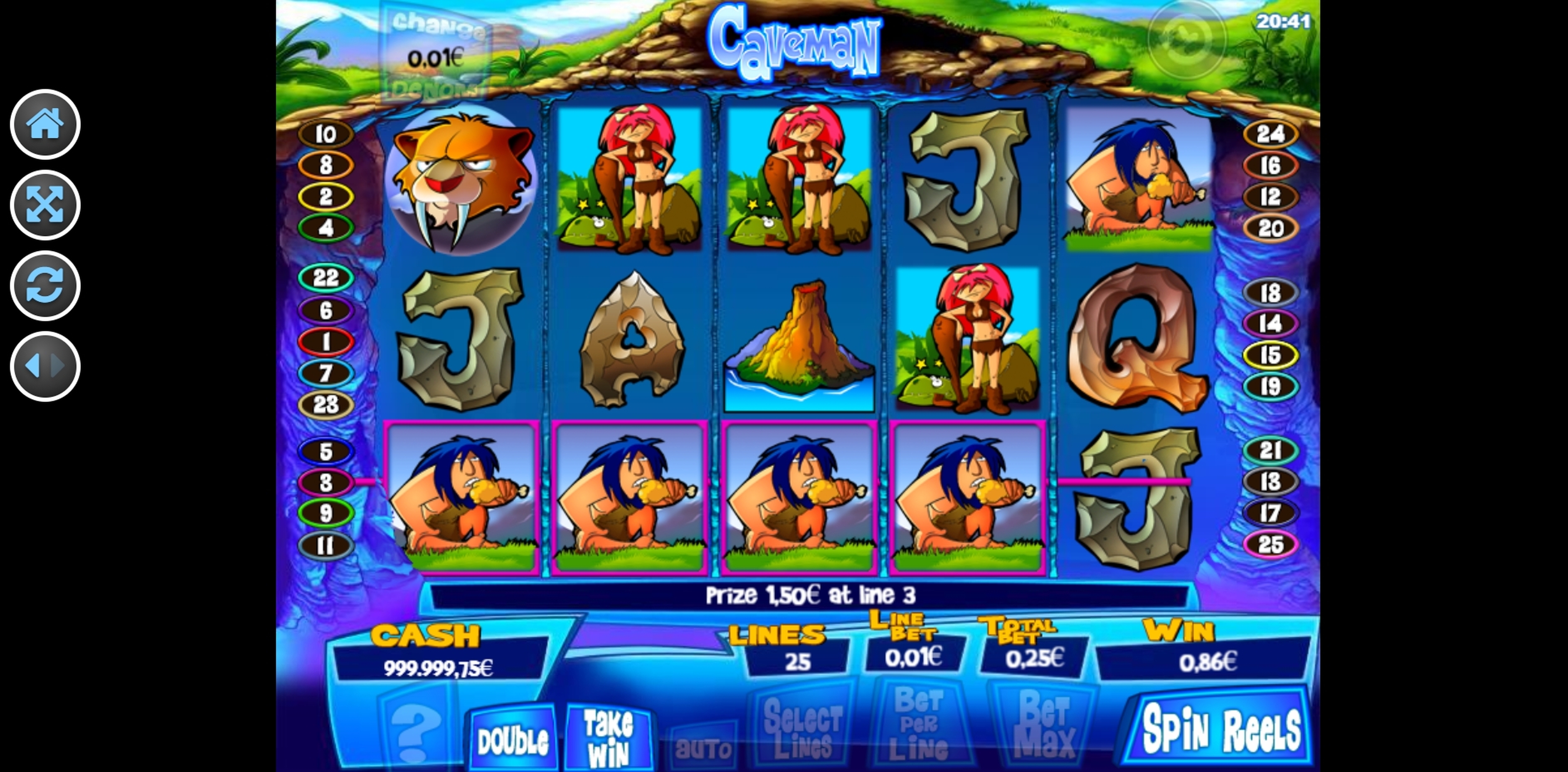 Win Money in Caveman Free Slot Game by R. Franco