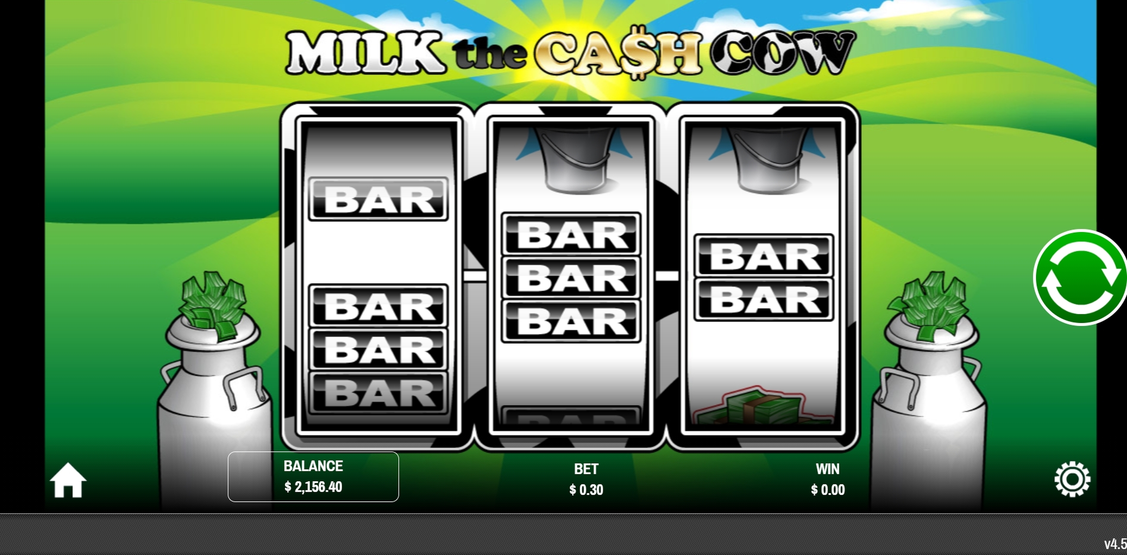 Reels in Milk the Cash Cow Slot Game by Rival