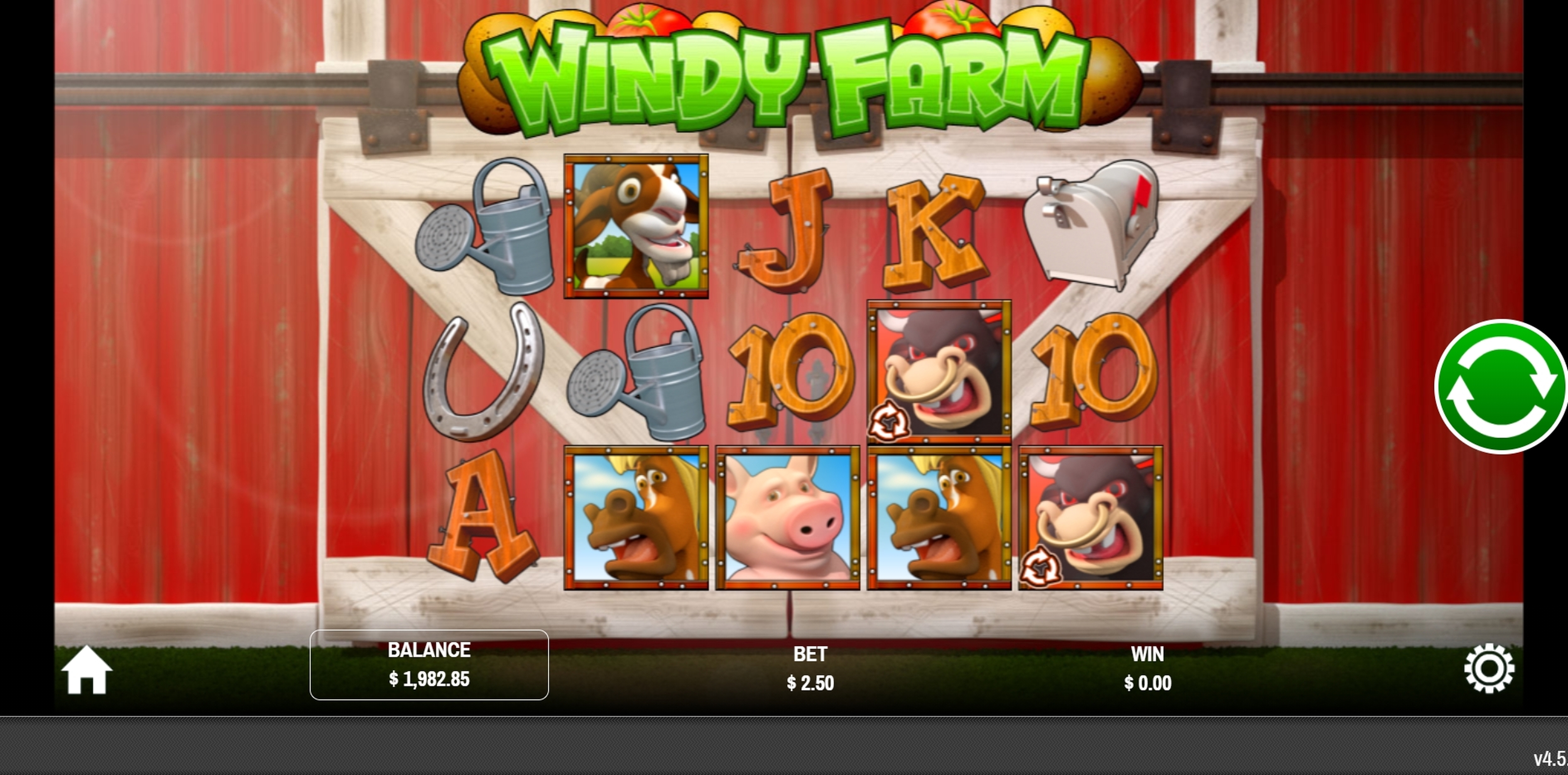 Reels in Windy Farm Slot Game by Rival