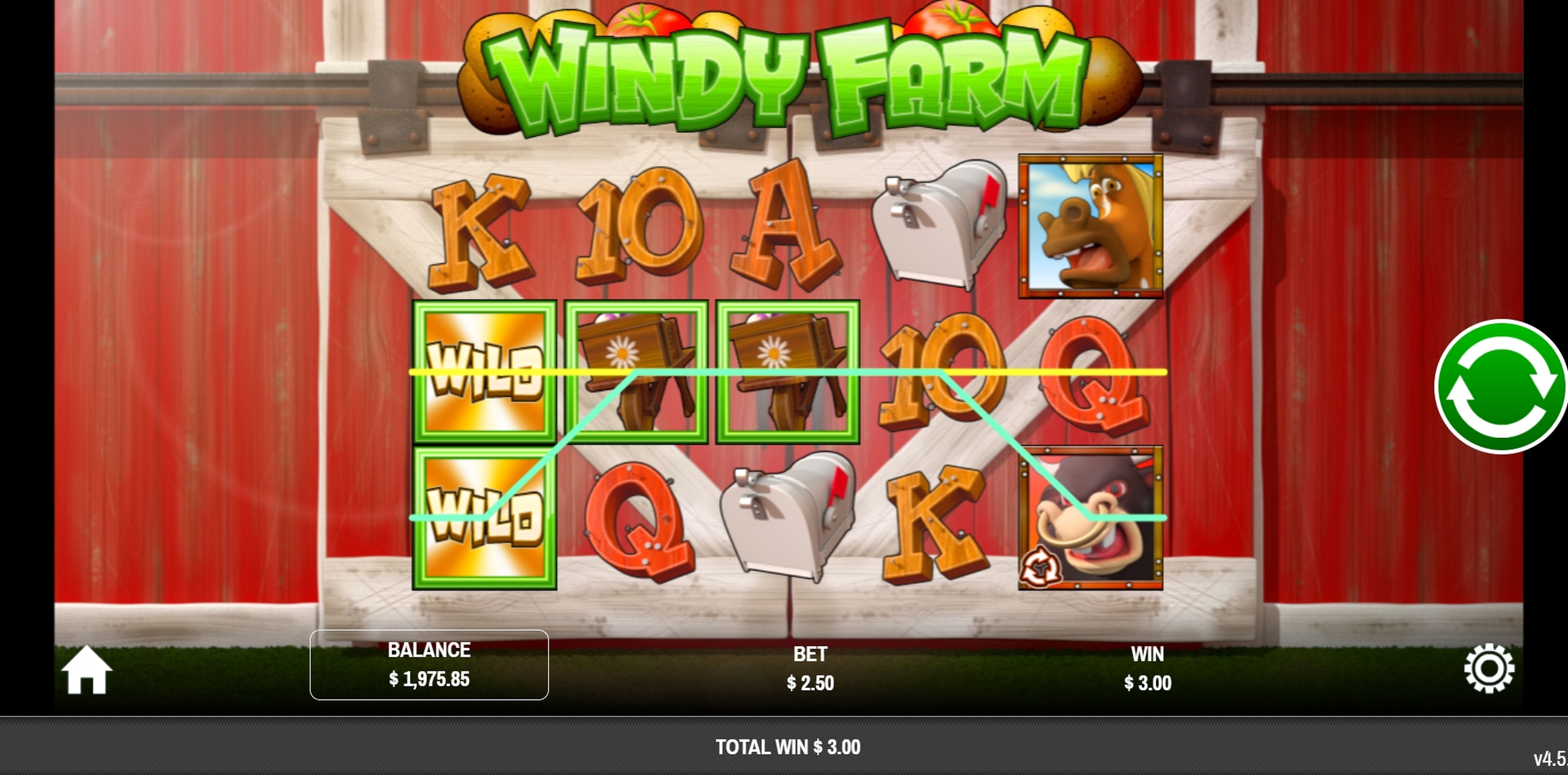 Win Money in Windy Farm Free Slot Game by Rival