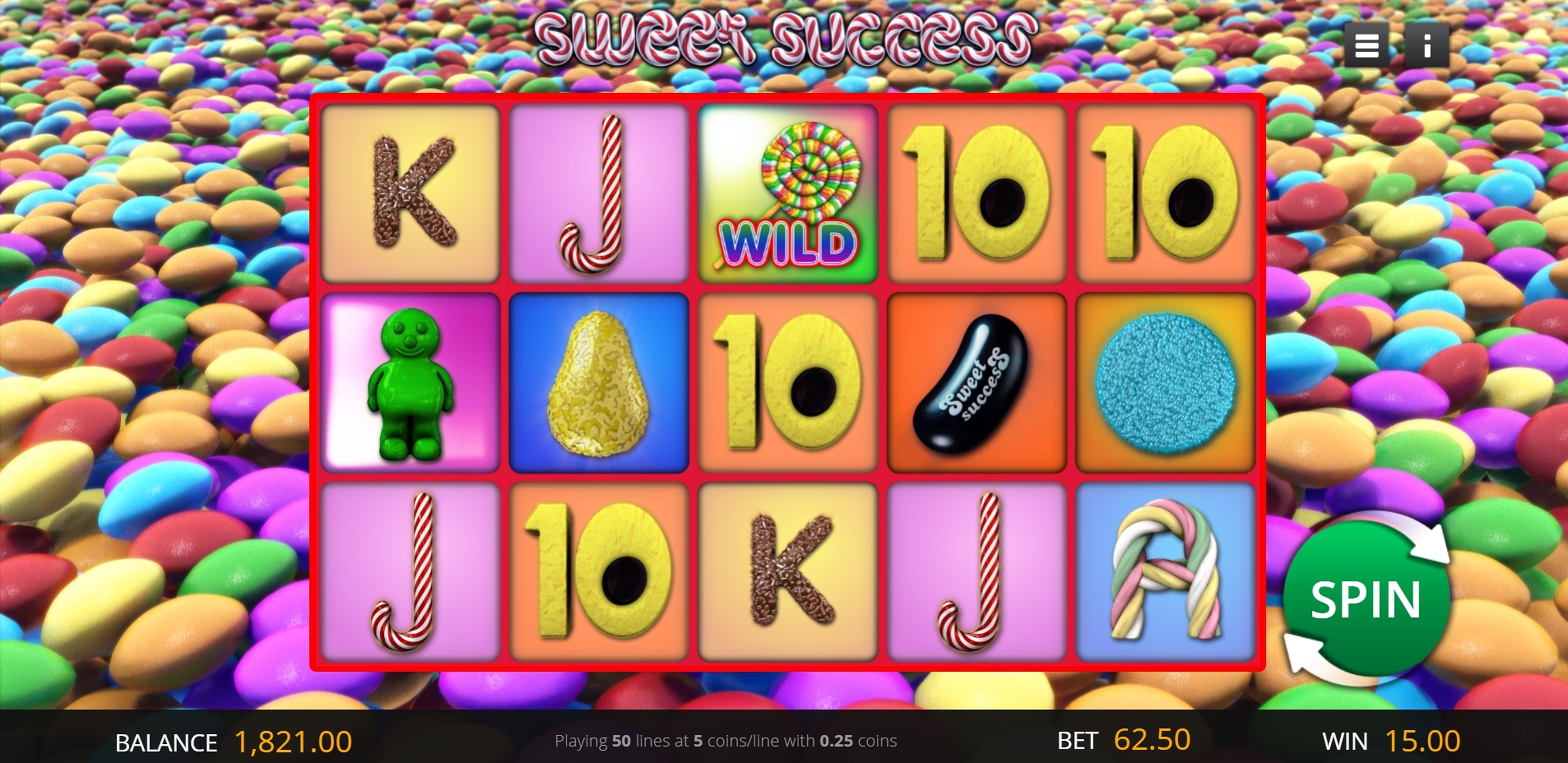 Reels in Sweet Success Slot Game by saucify
